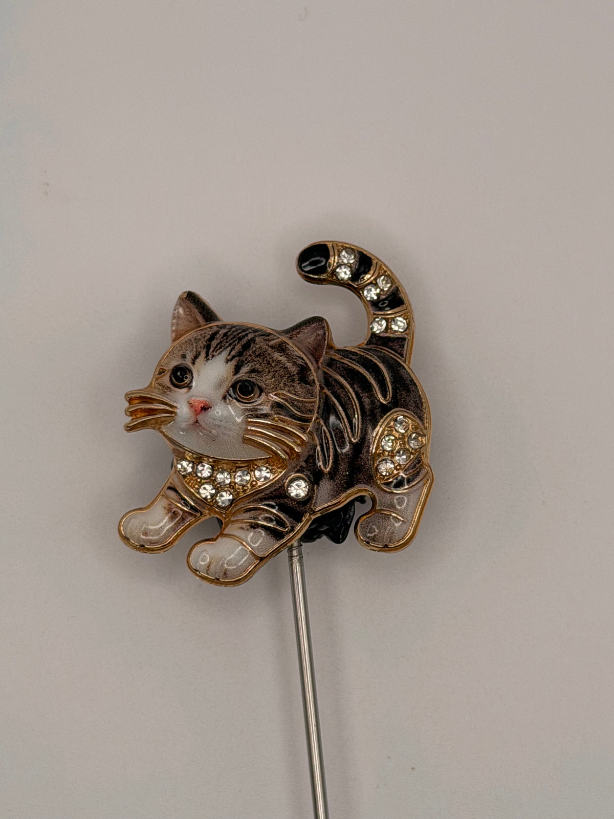 Playful Cat Alloy Beads