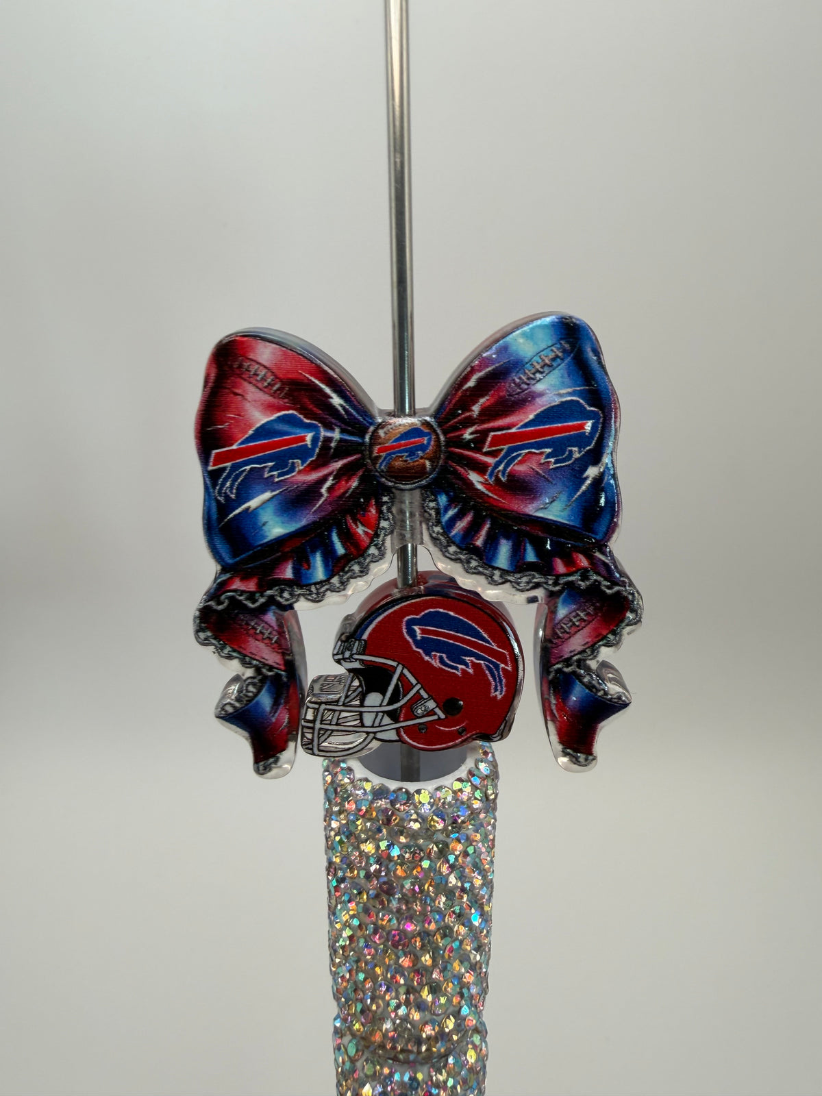 Acrylic Football Bow and Focal Set