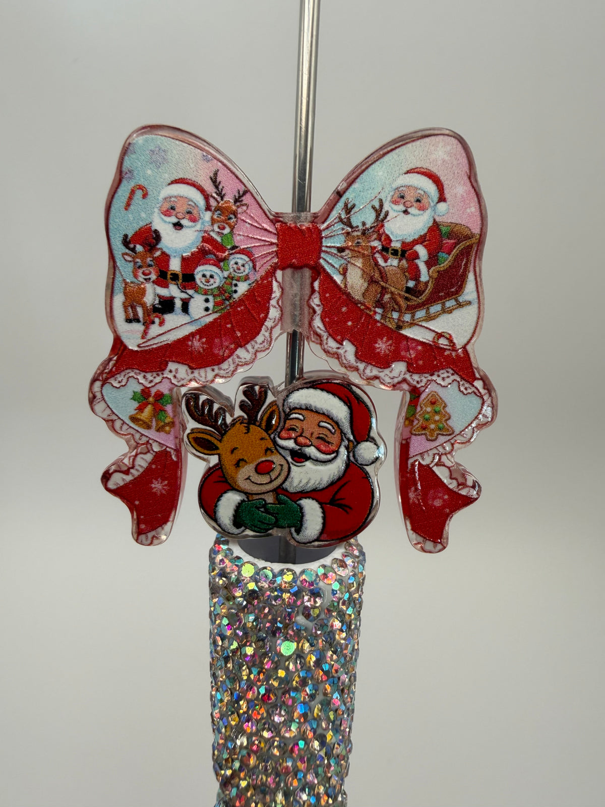 Christmas Acrylic Bow and Focal Set