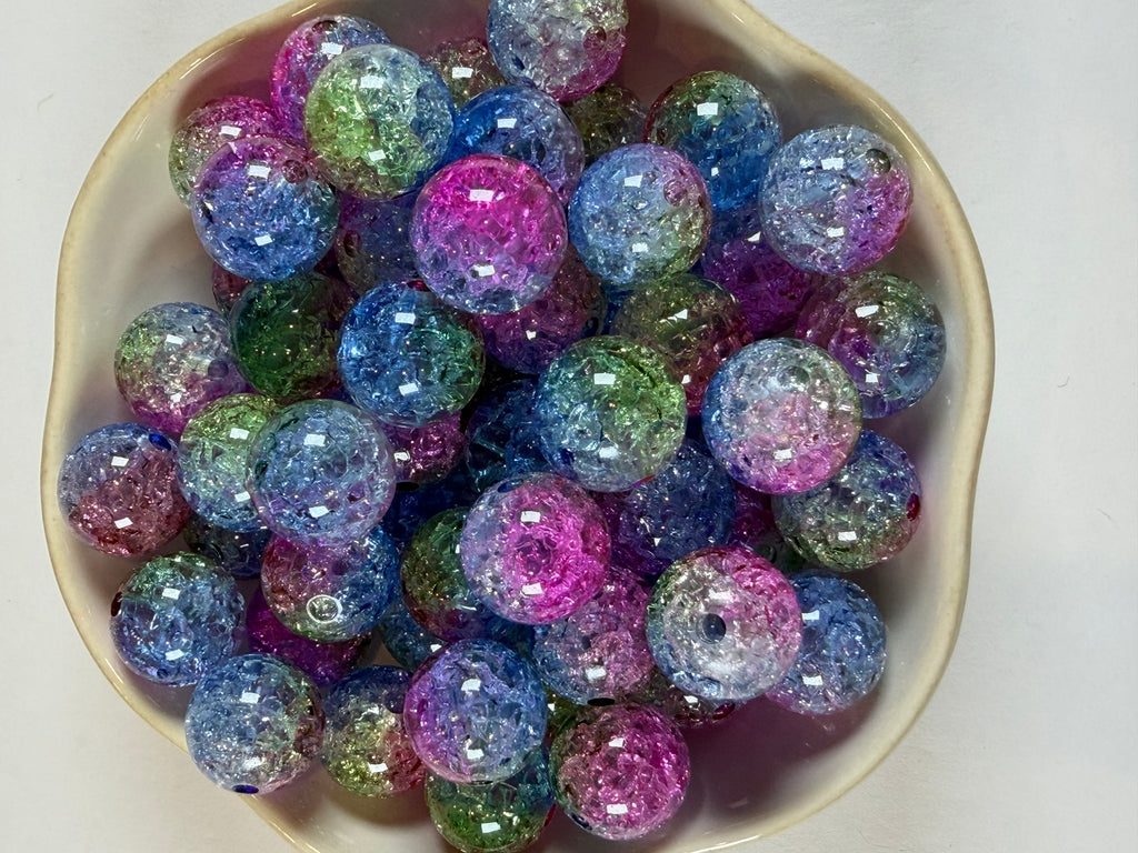 Ombré Crackle 16mm Beads