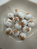 Gingerbread Silicone Beads