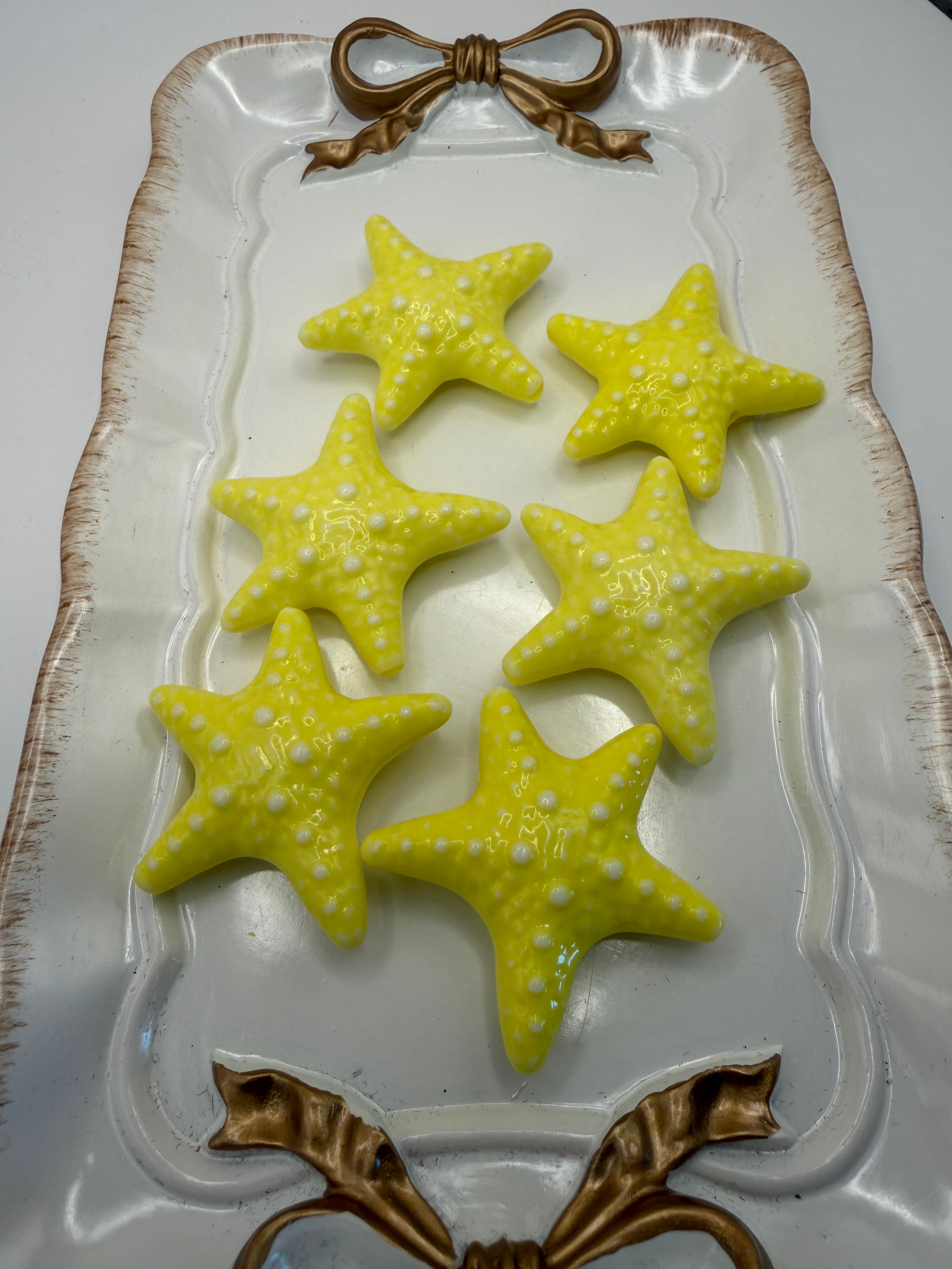 Yellow Starfish Beads
