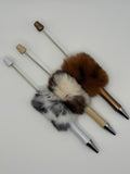 Beadable Pen Blanks with Fluff