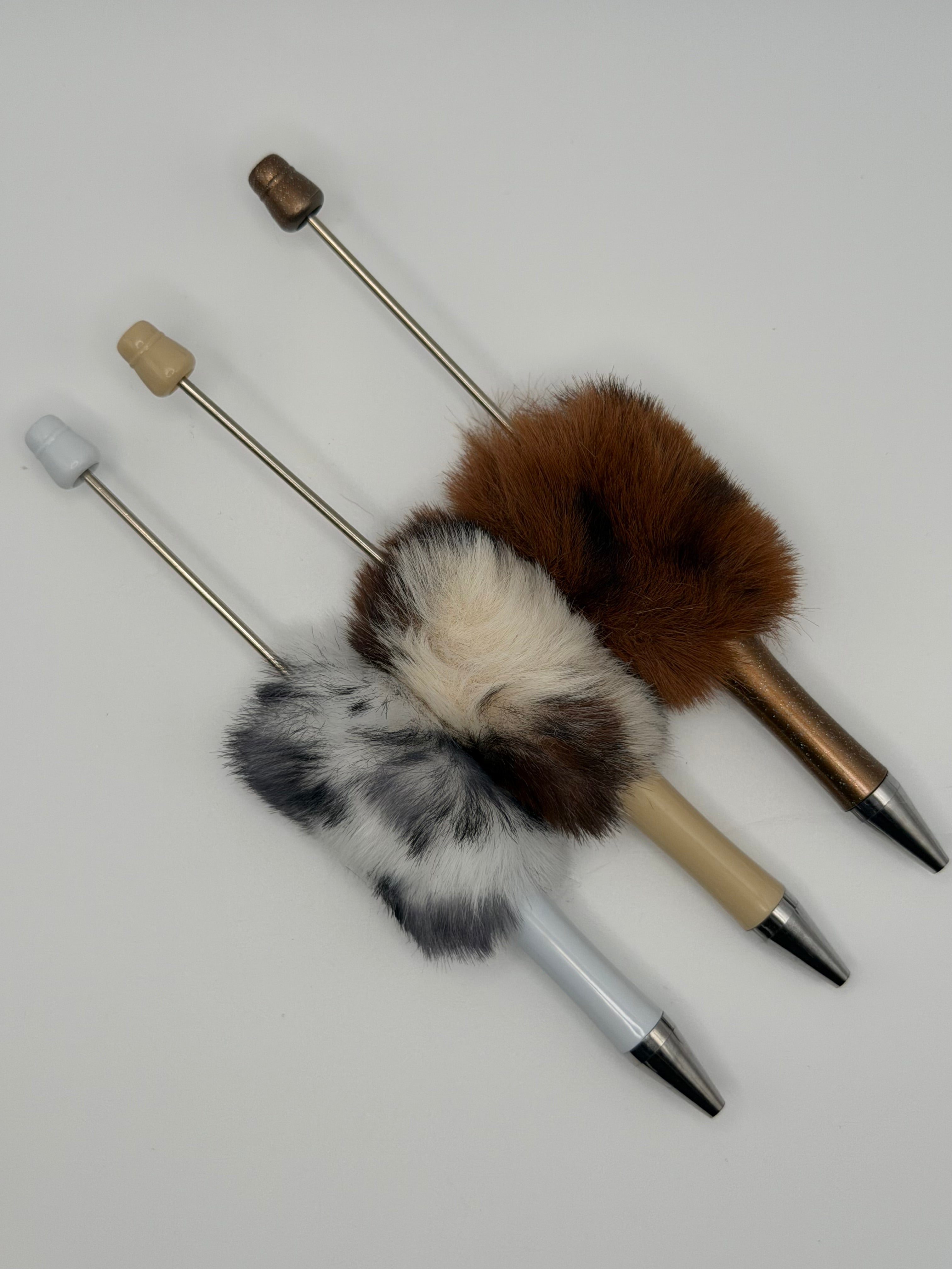 Beadable Pen Blanks with Fluff