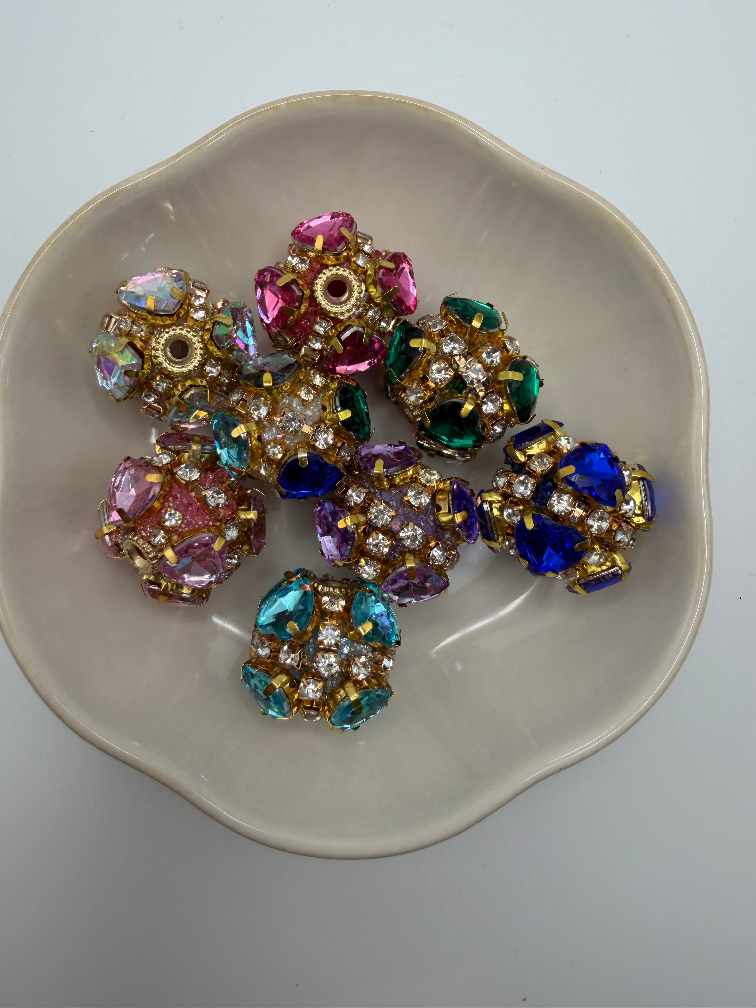 Bling Bling Heart Fancy Beads