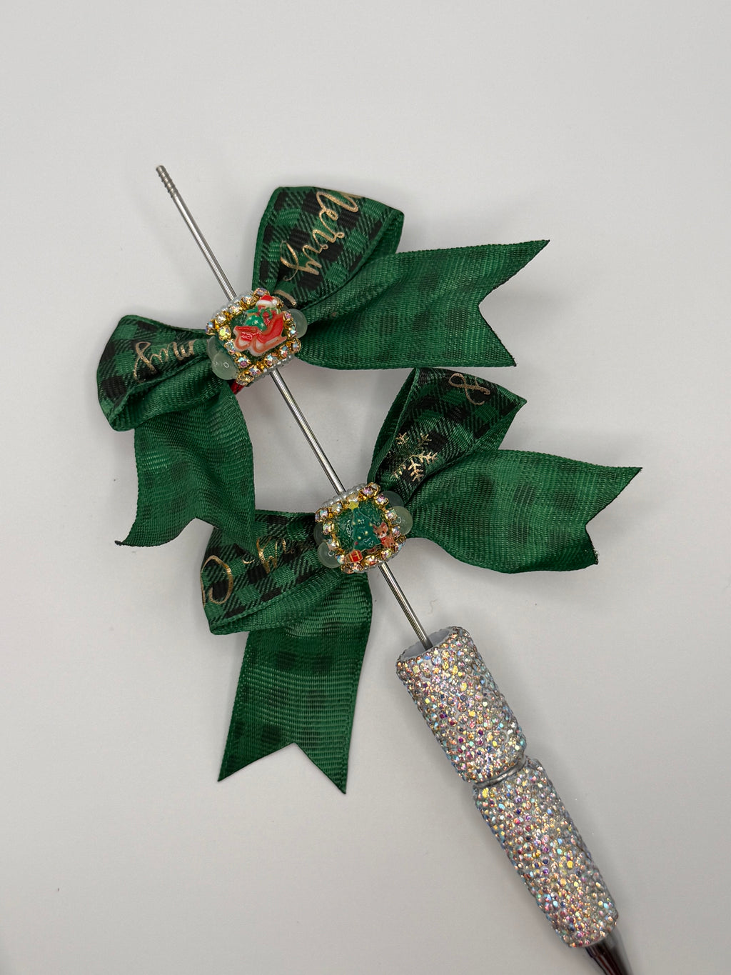 Fancy Christmas Bow Bead