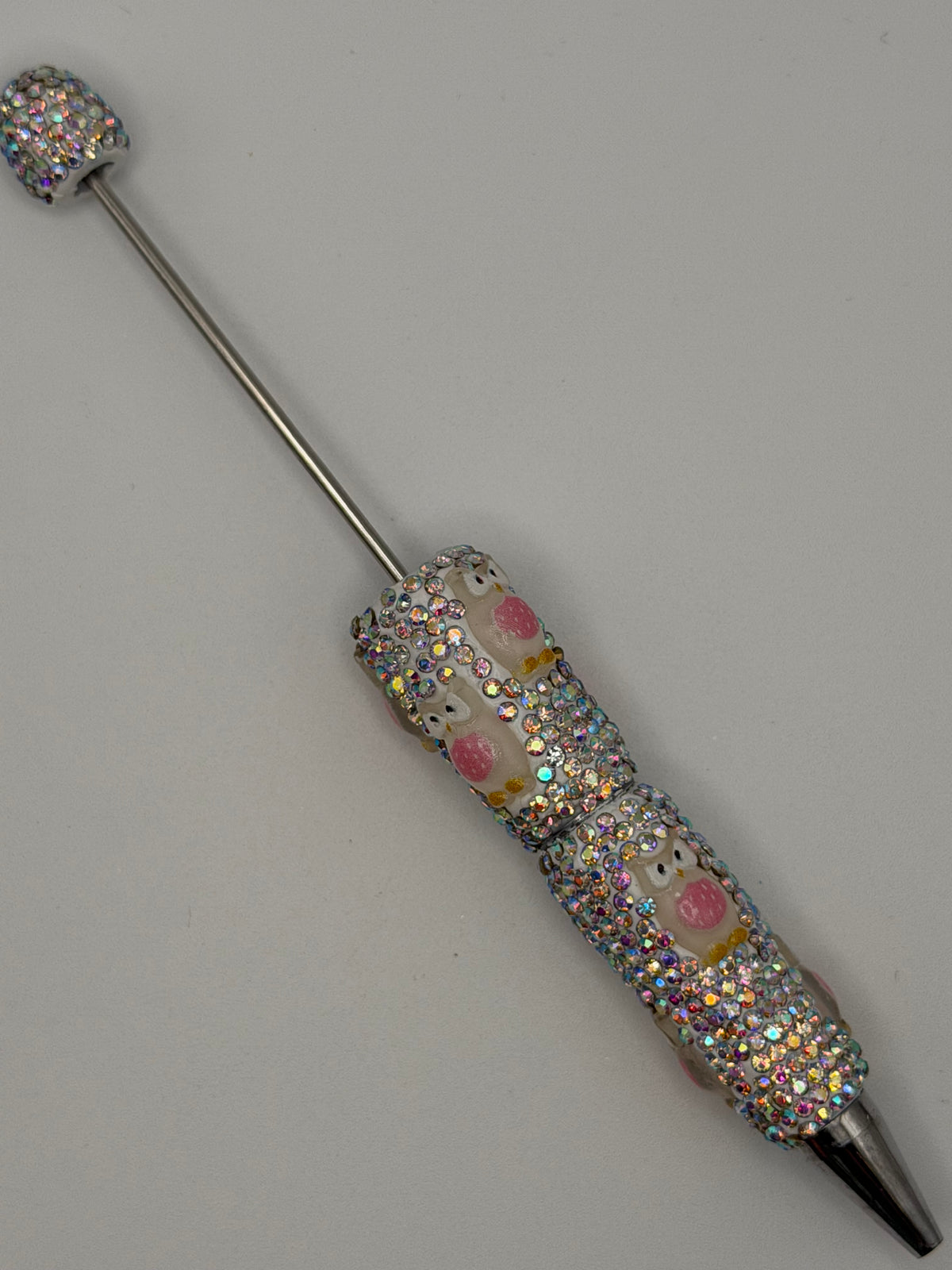 Beadable Owl Rhinestone Pen Blank