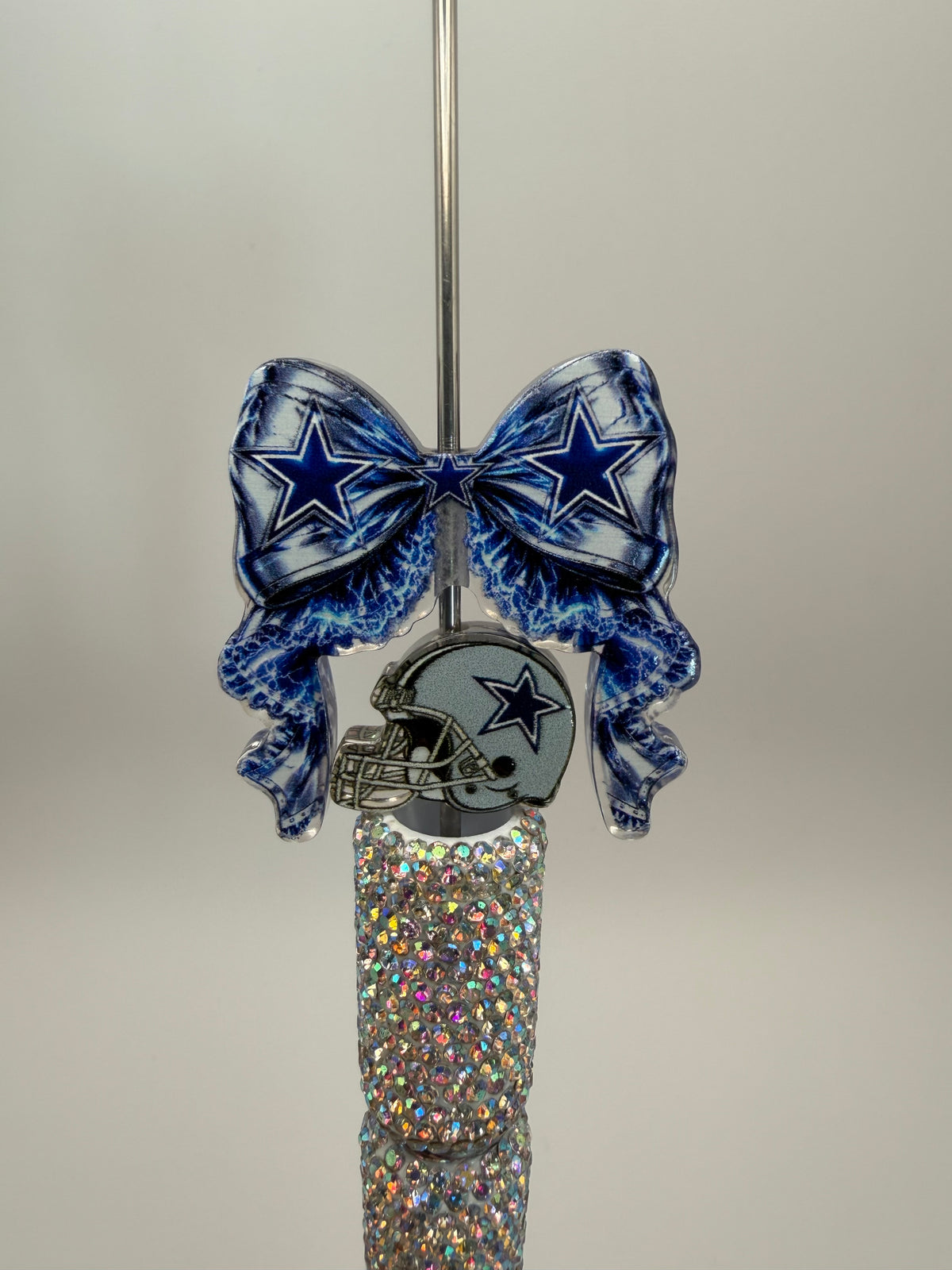 Acrylic Football Bow and Focal Set