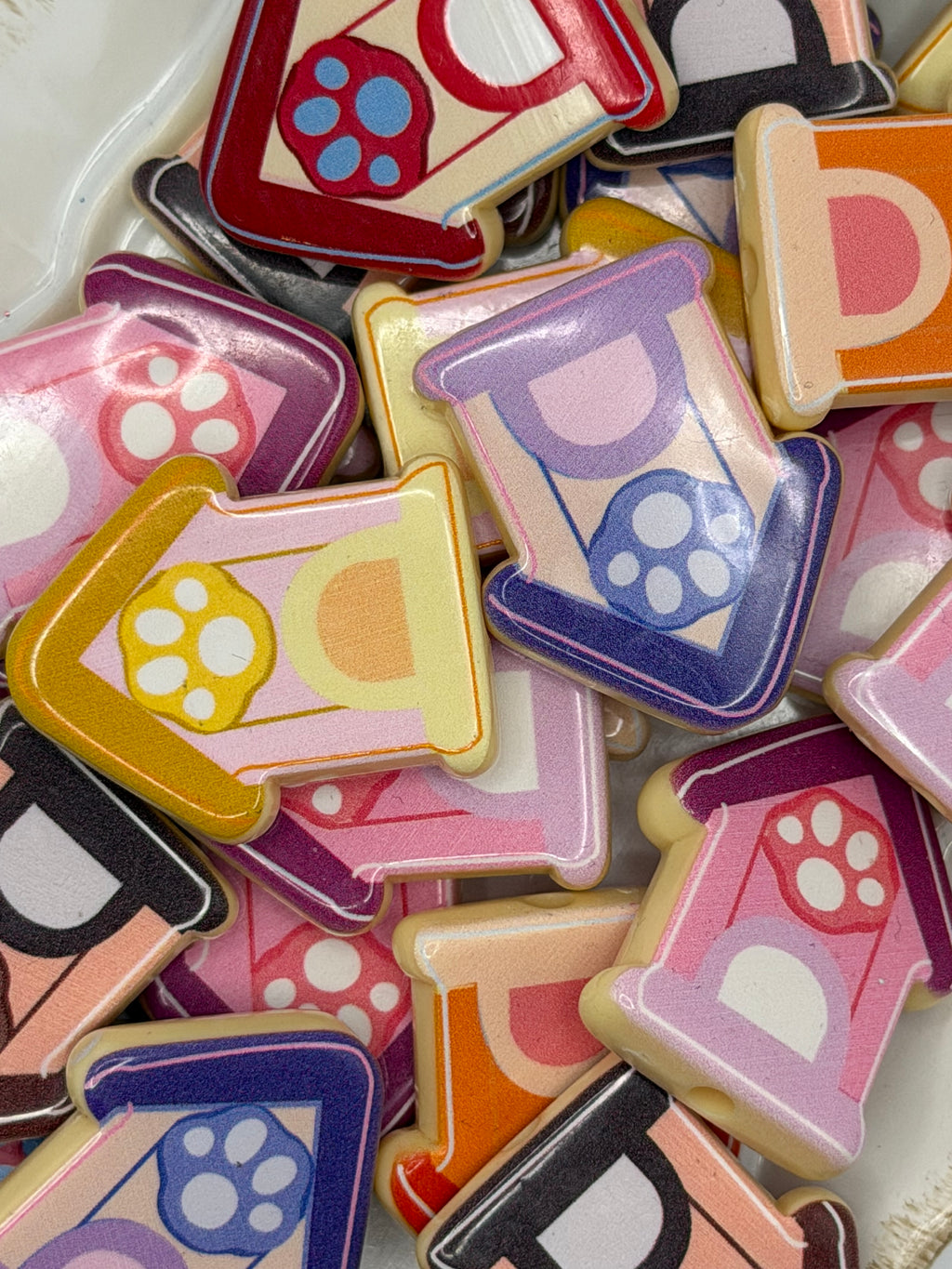 Doghouse Acrylic Focal Beads