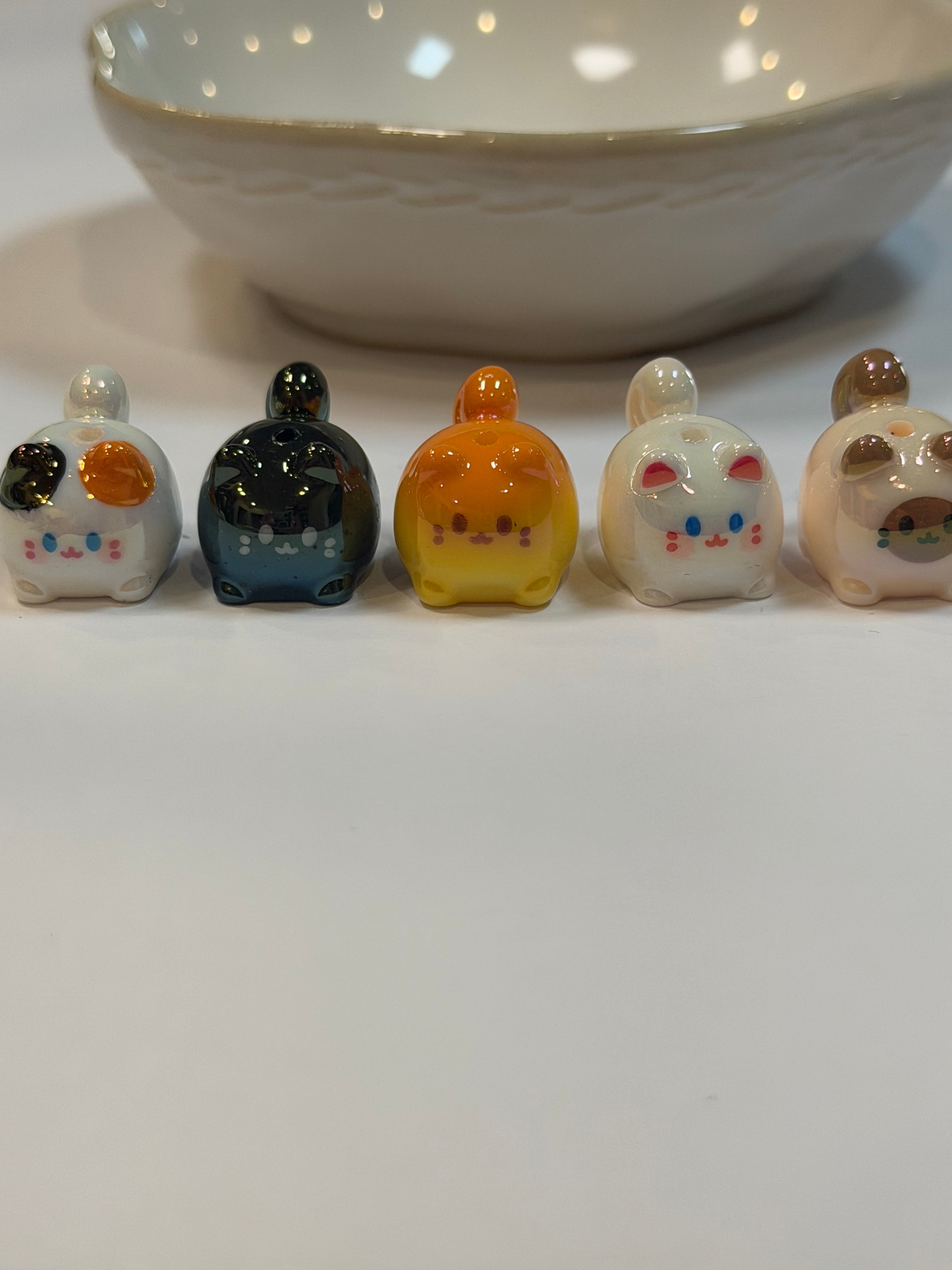 Acrylic Cat Beads