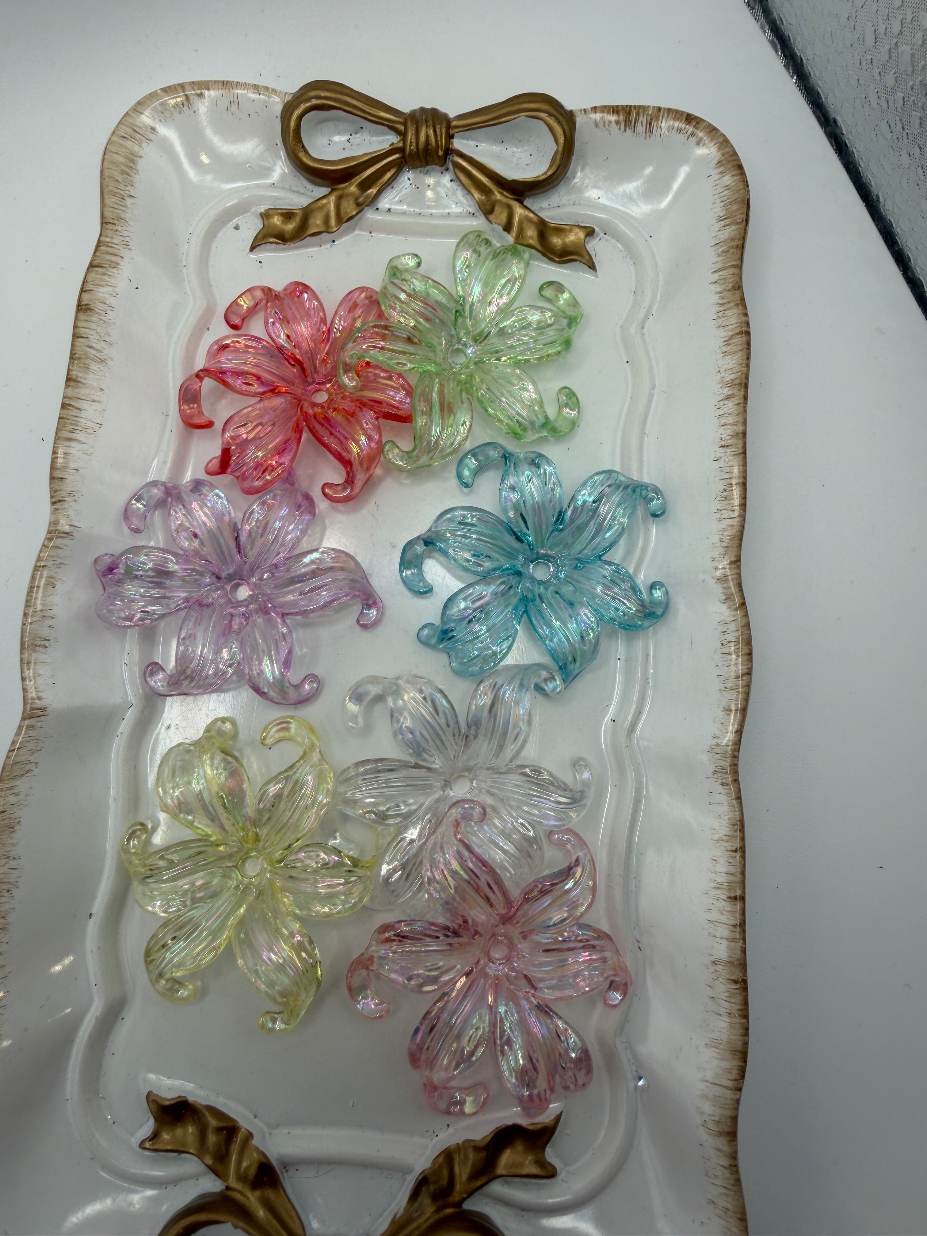 Large Flower Spacer Beads