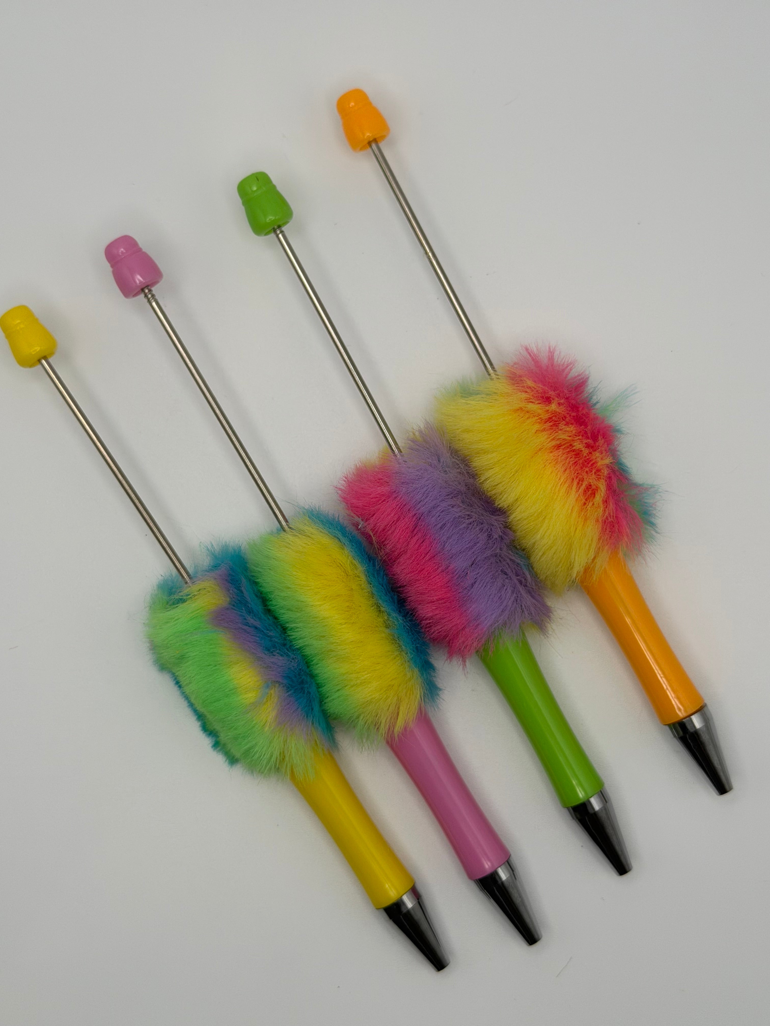 Beadable Pen Blanks with Fluff