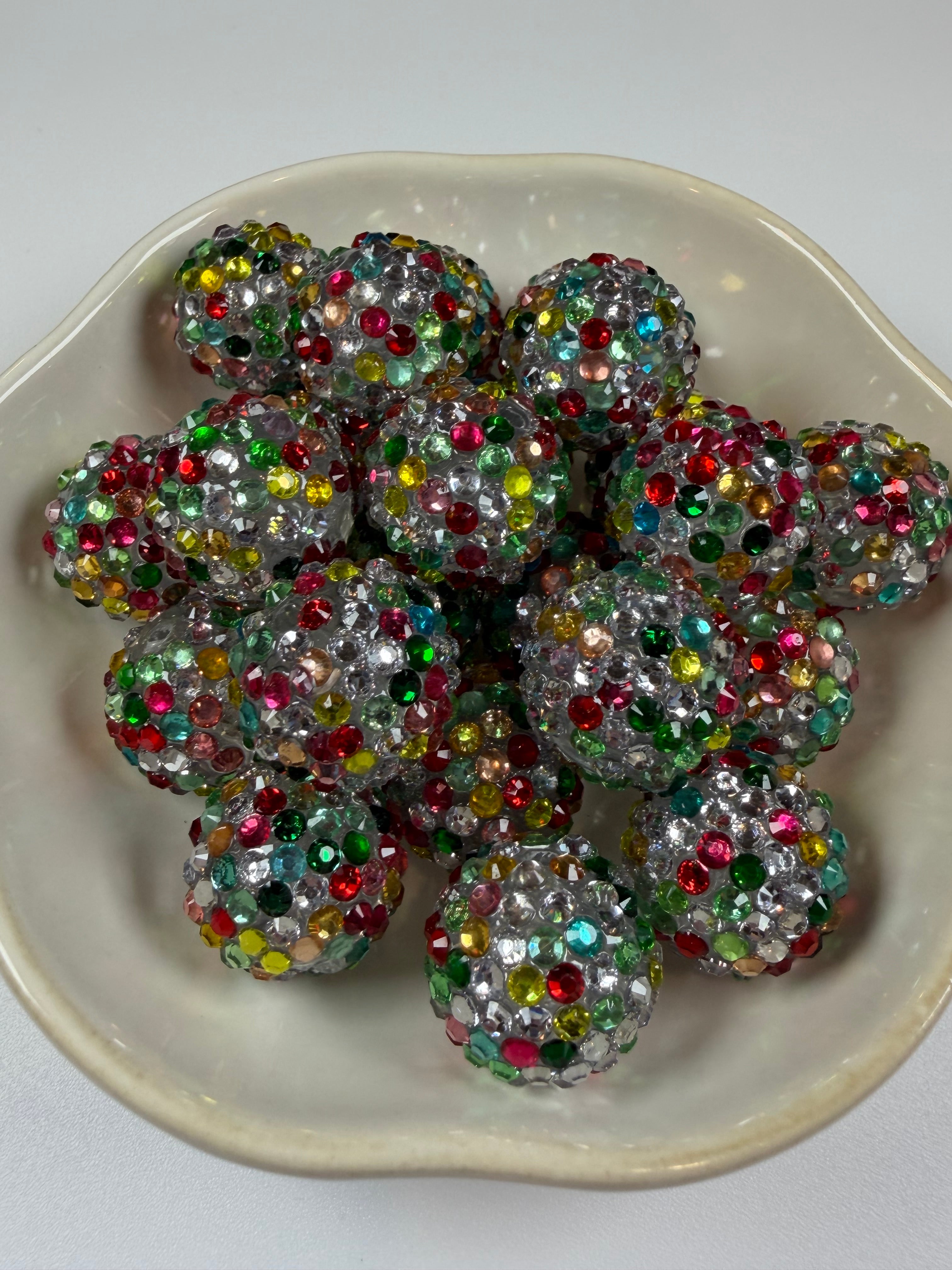 Rhinestone Scatter 20mm Beads