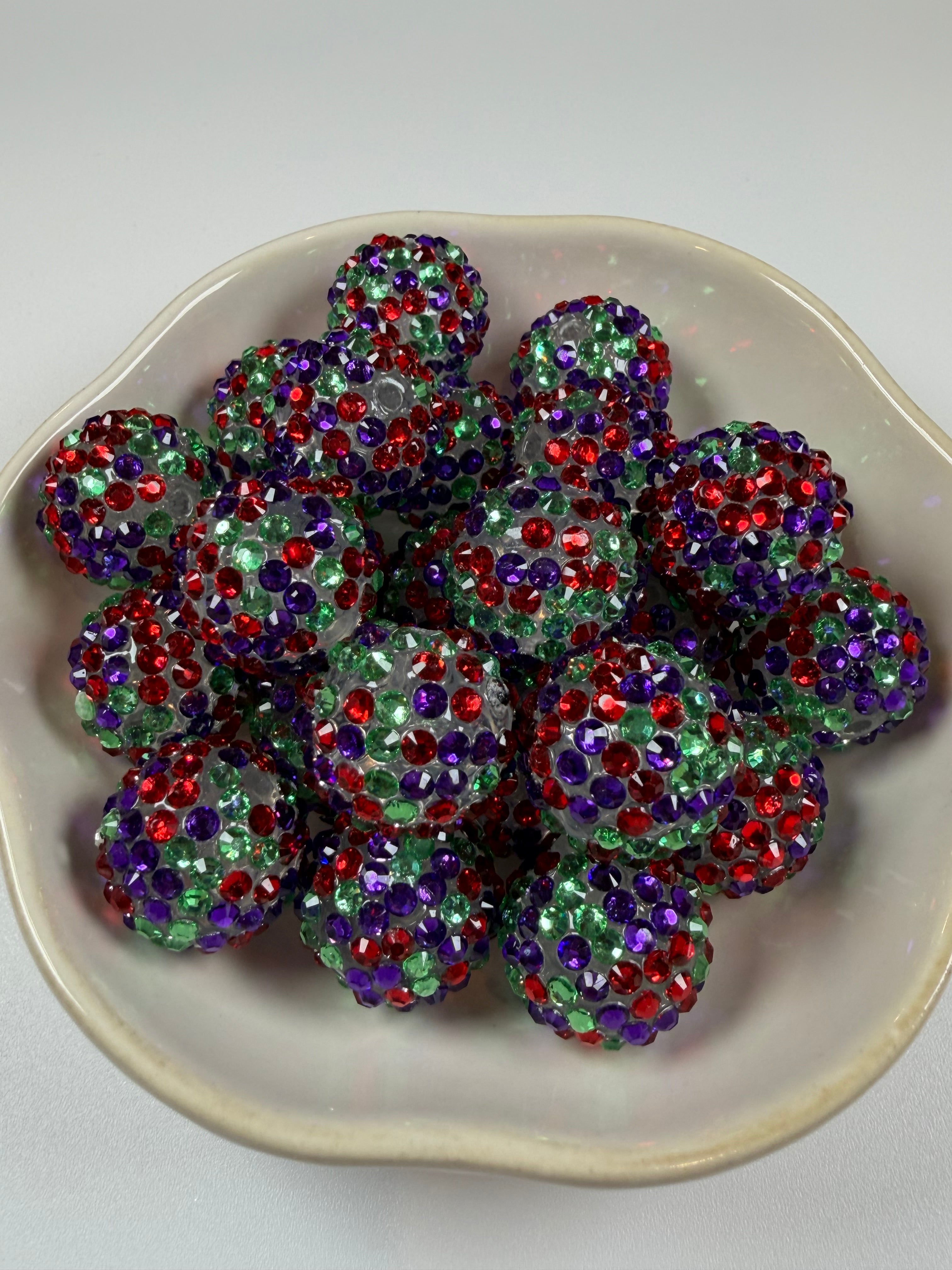 Rhinestone Scatter 20mm Beads