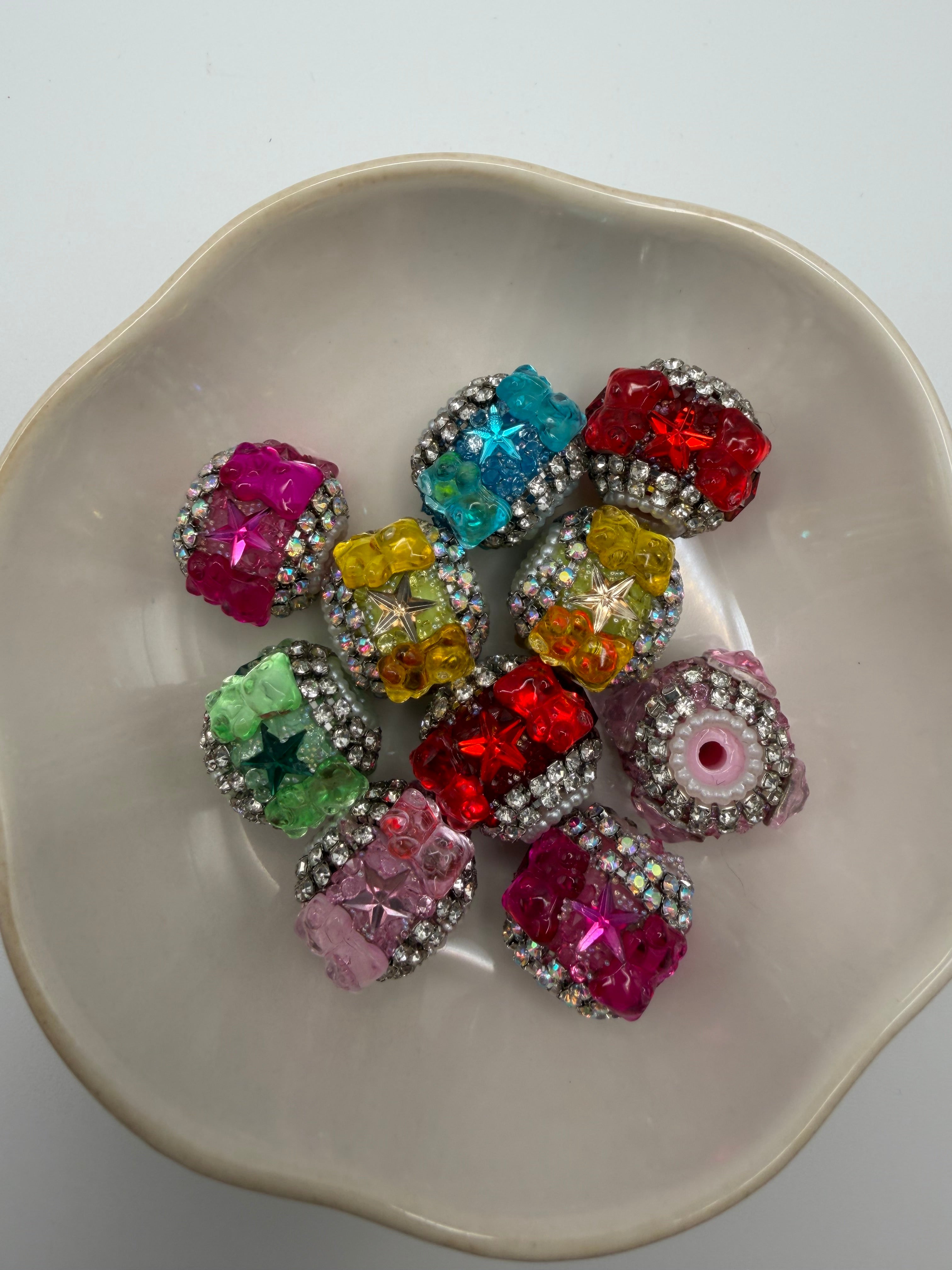 Gummy Bear Fancy Beads