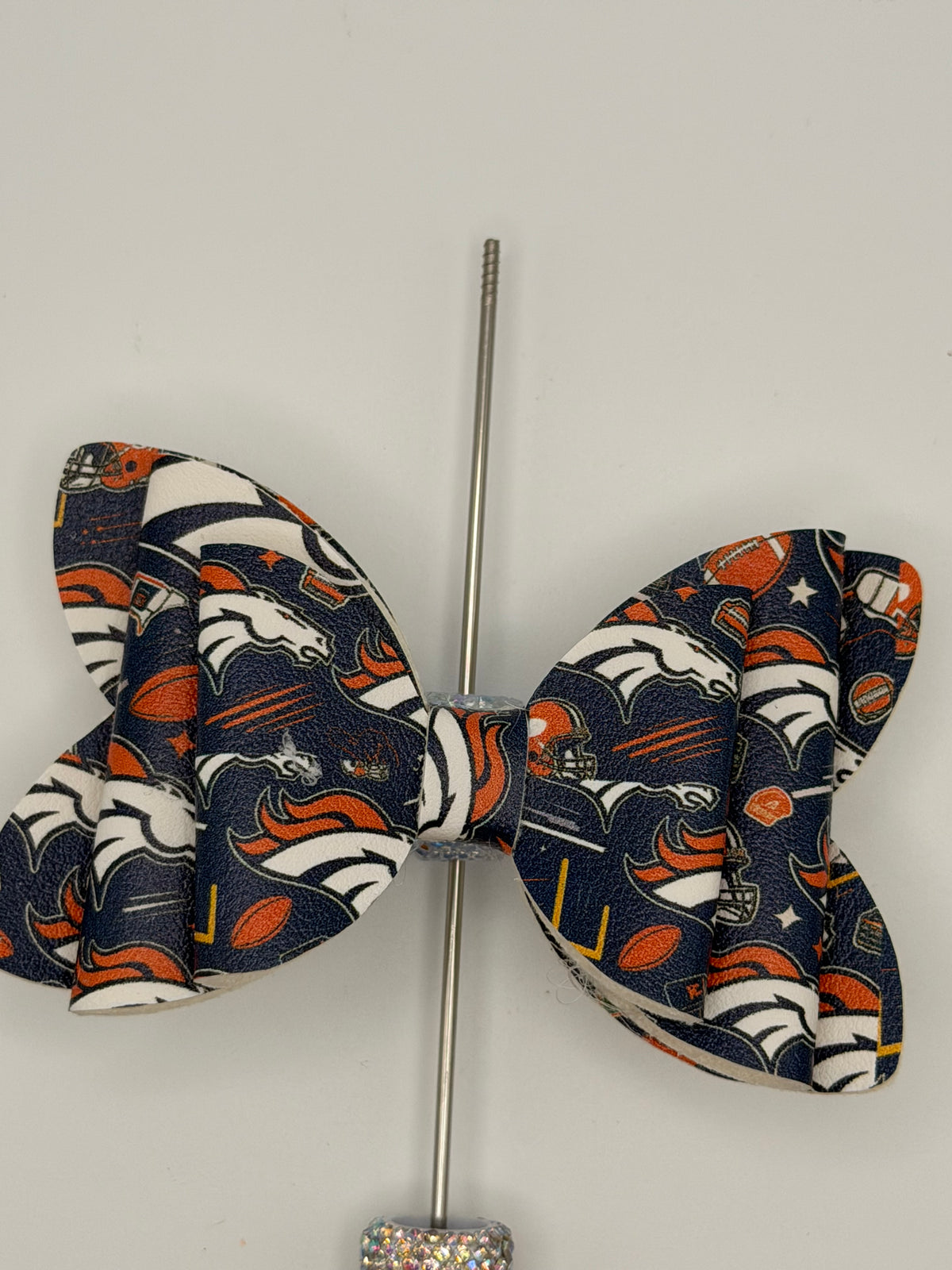 Football Bow Beads
