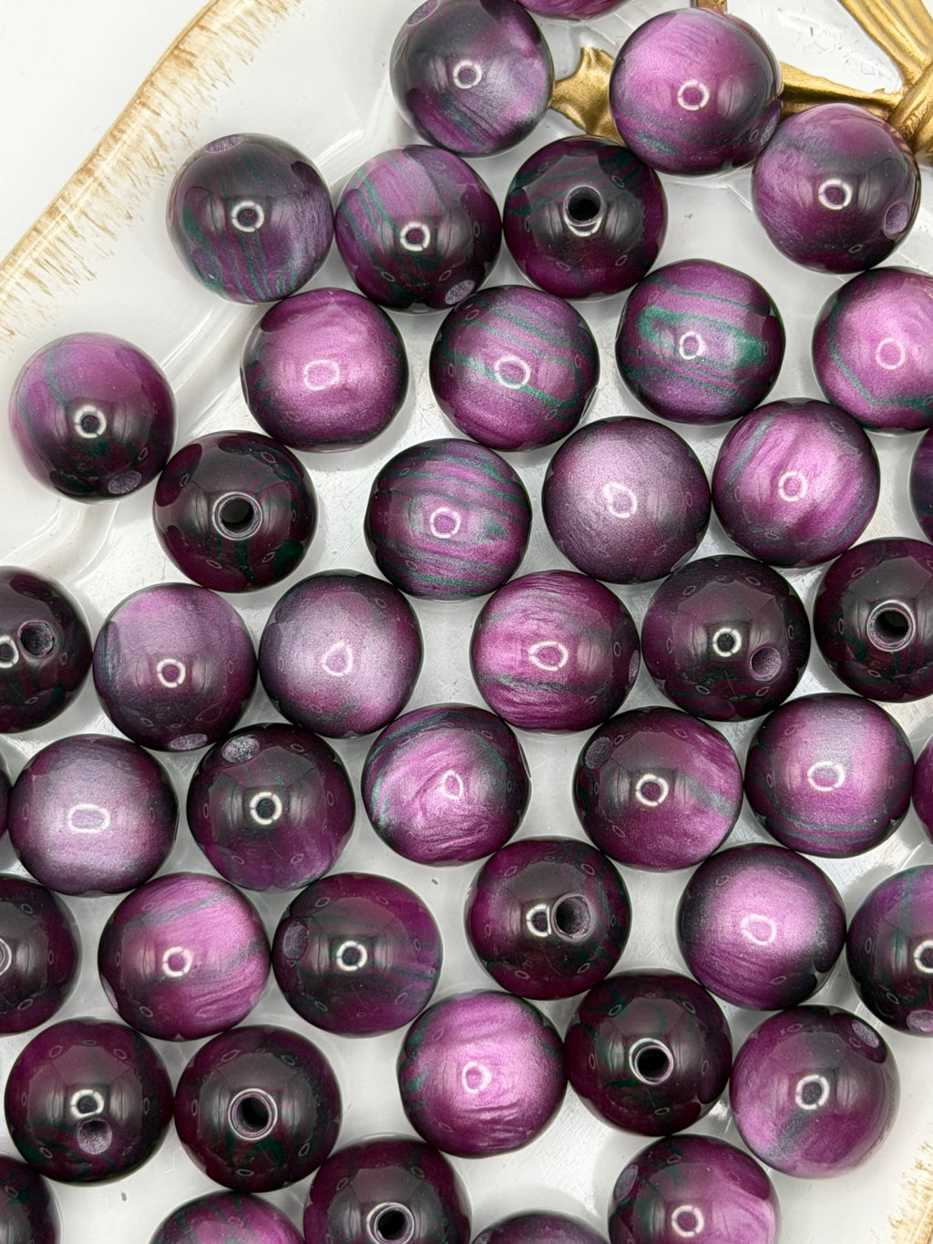 Purple Rain 14mm Beads