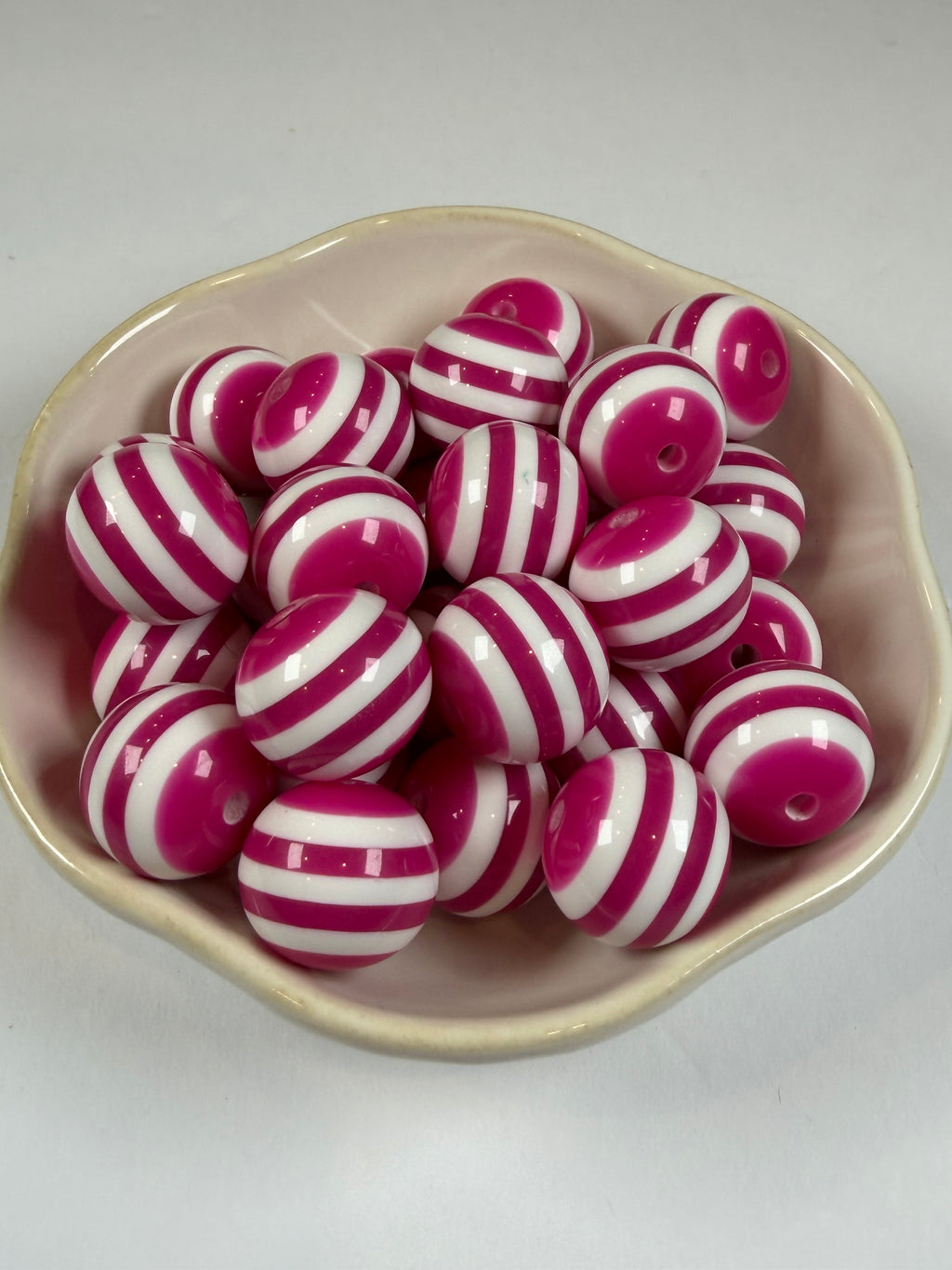 Striped 20mm Beads