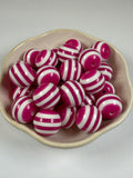 Striped 20mm Beads