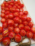Orange Marble Beads