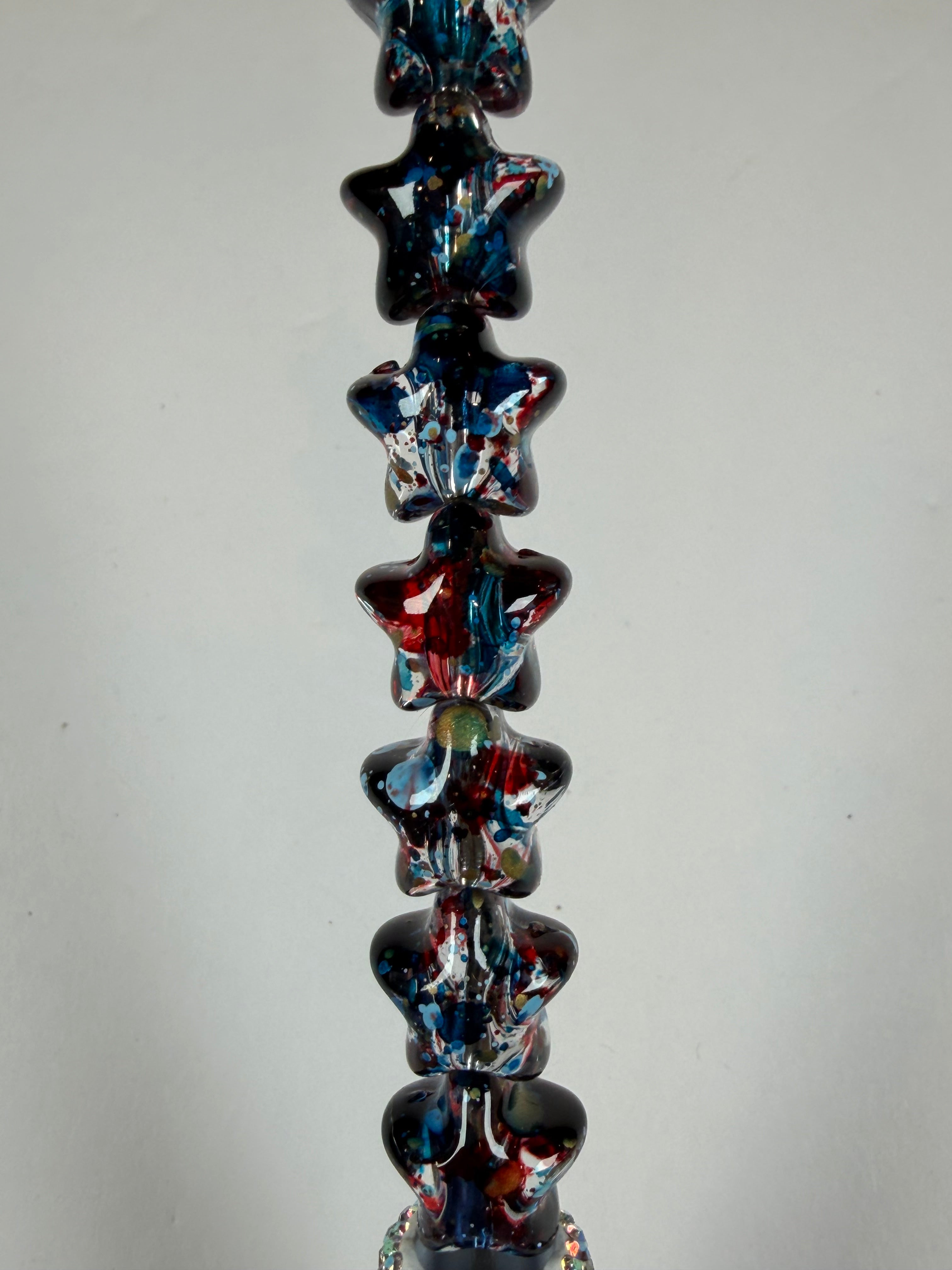 Paint Splatter Star Beads