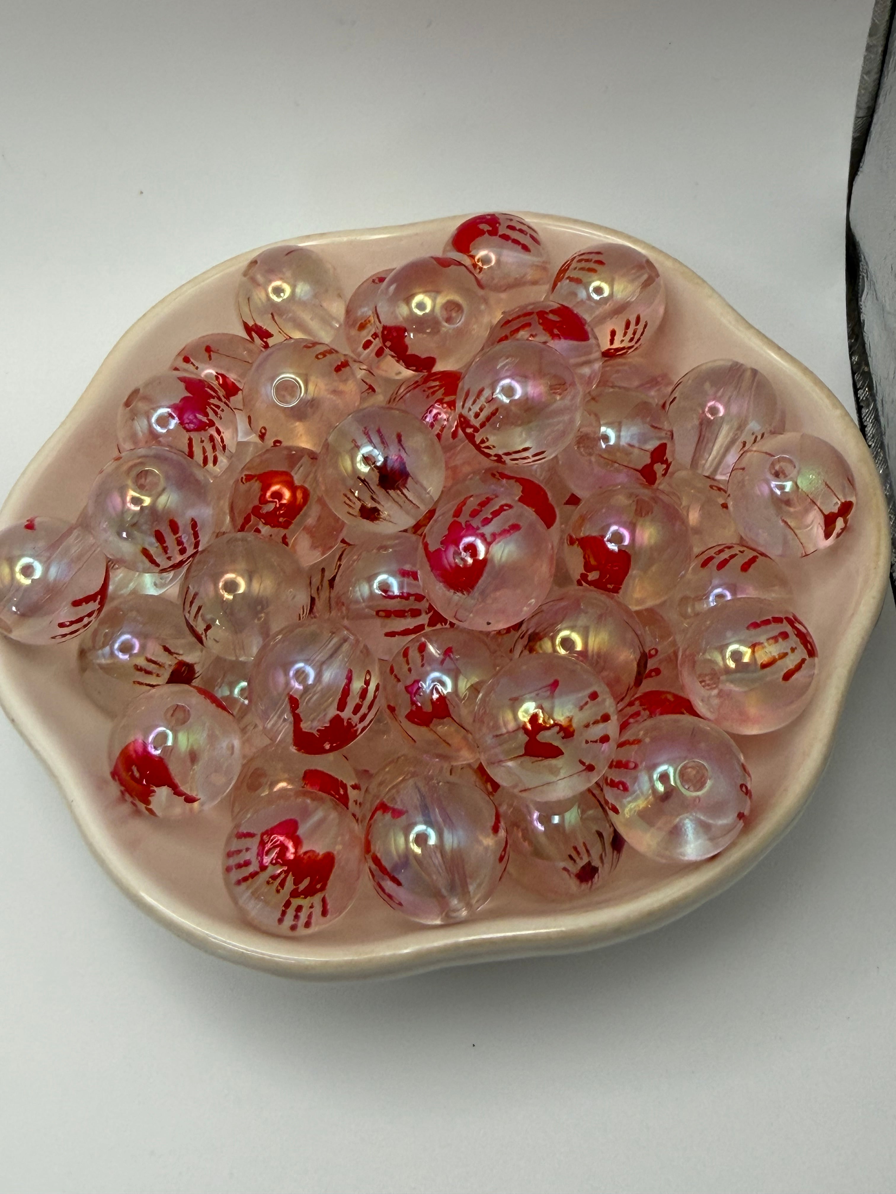 Bloody Hand 16mm Beads