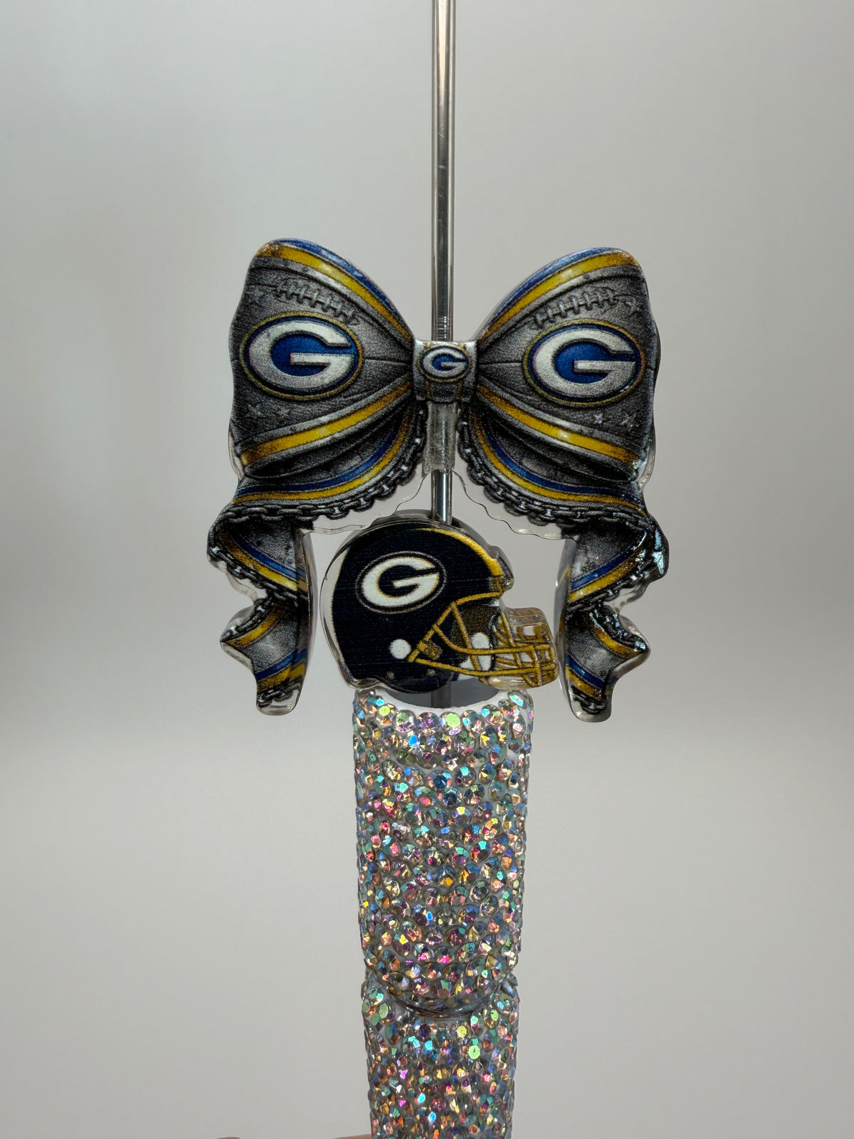 Acrylic Football Bow and Focal Set