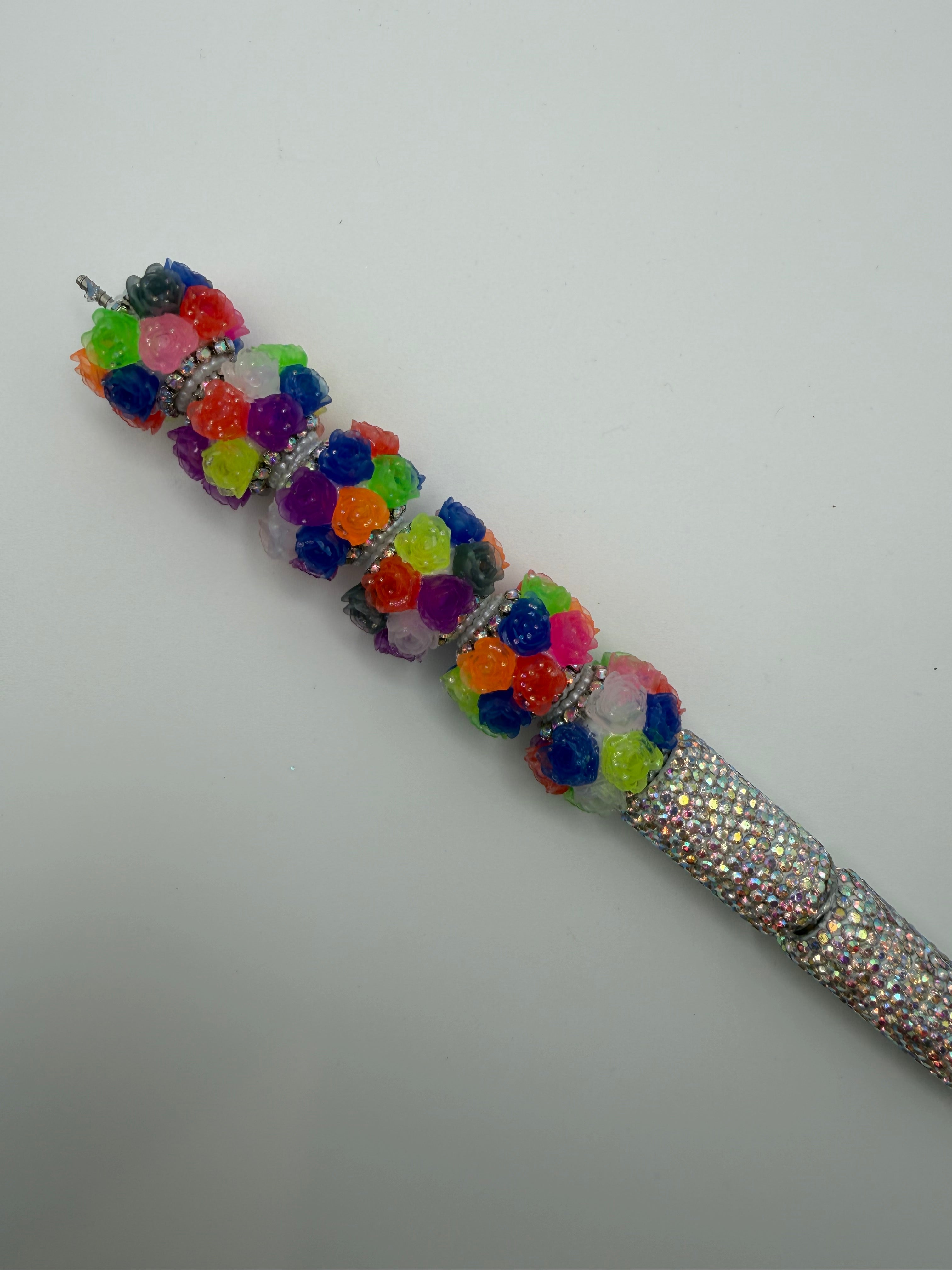 Neon Floral Fancy Beads