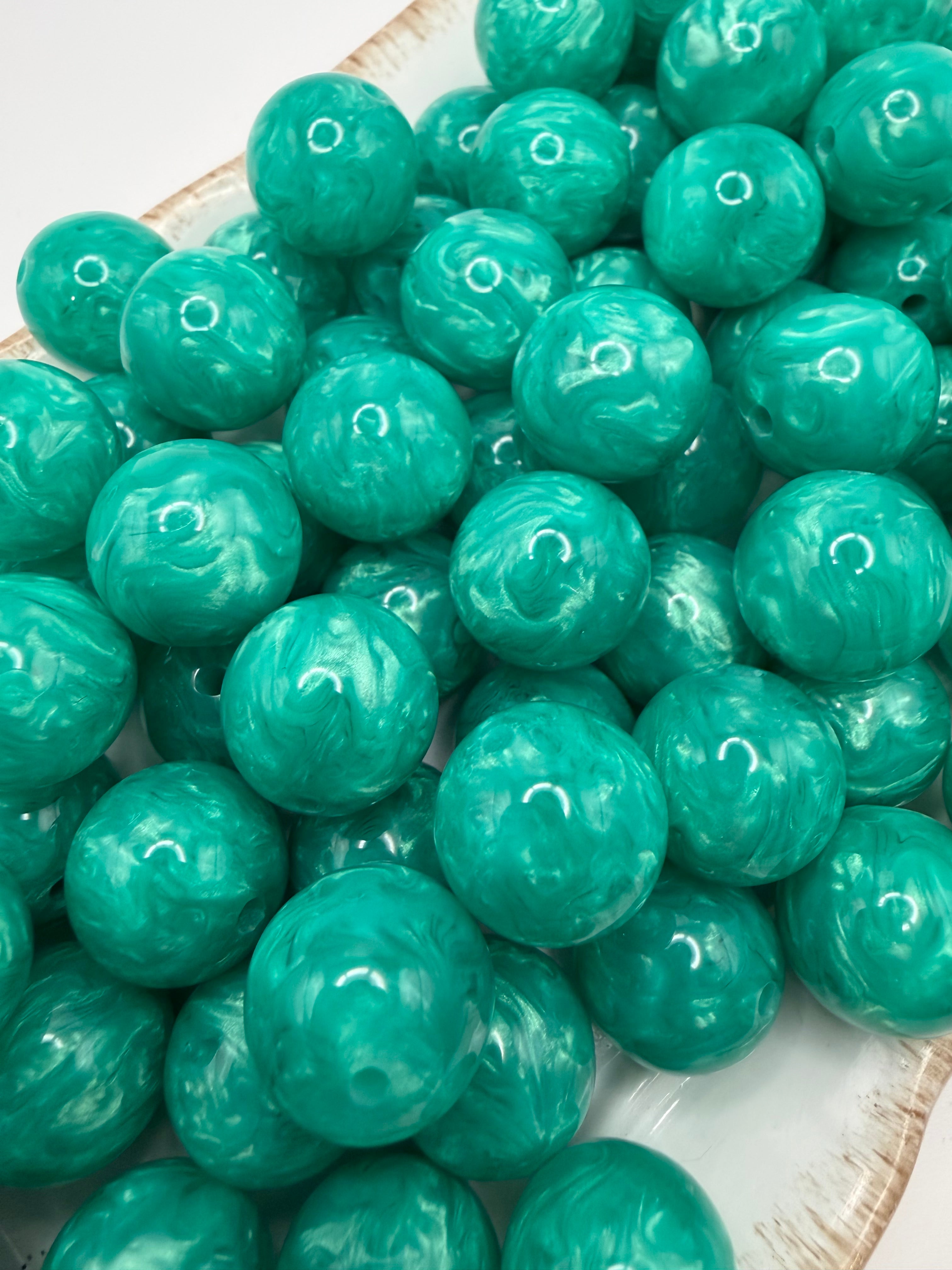 Marble Swirl Beads 16mm