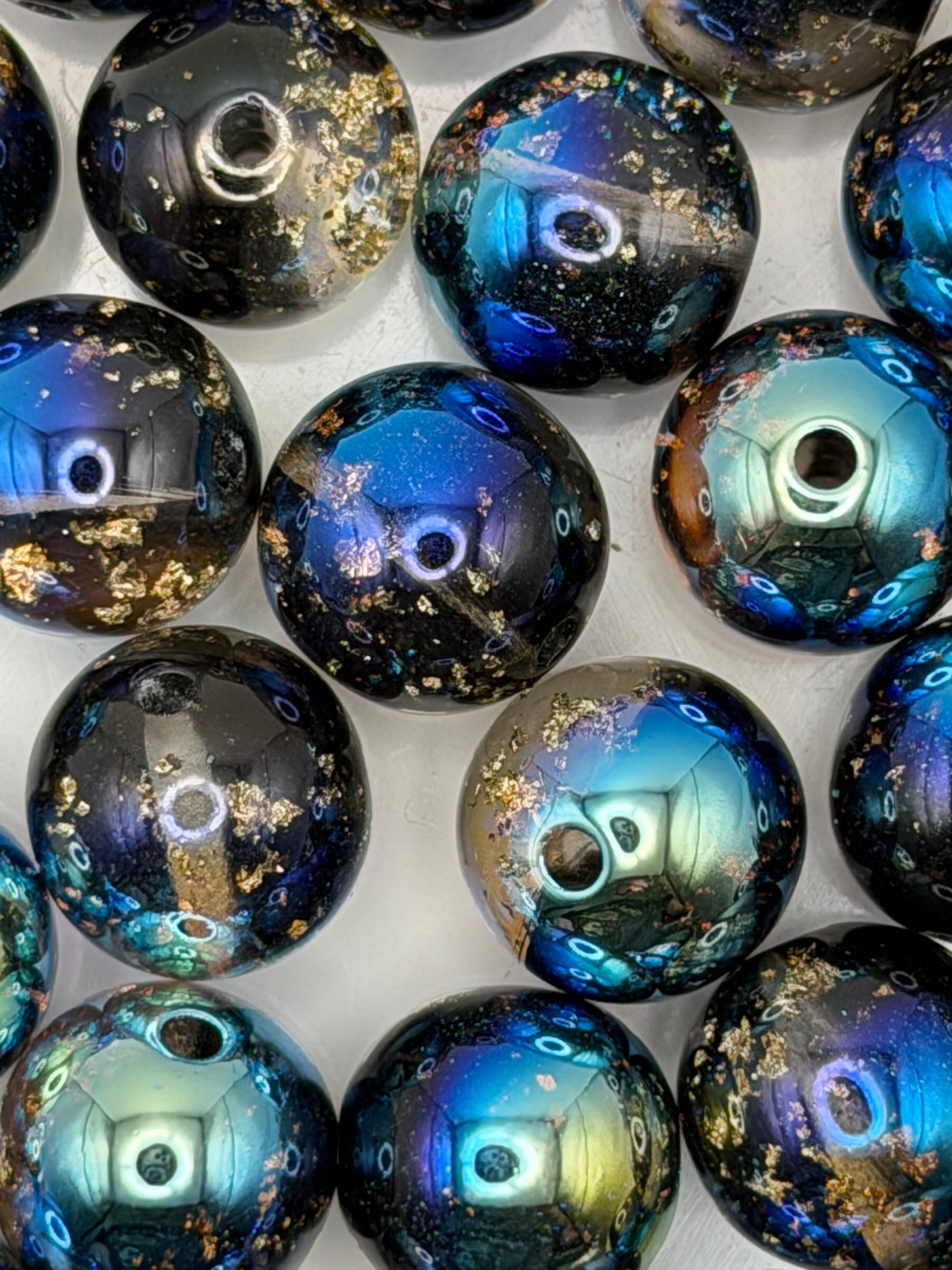 Blue Novi Glitter 16mm