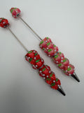 Strawberry Beadable Pen Blanks