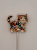 Playful Cat Alloy Beads