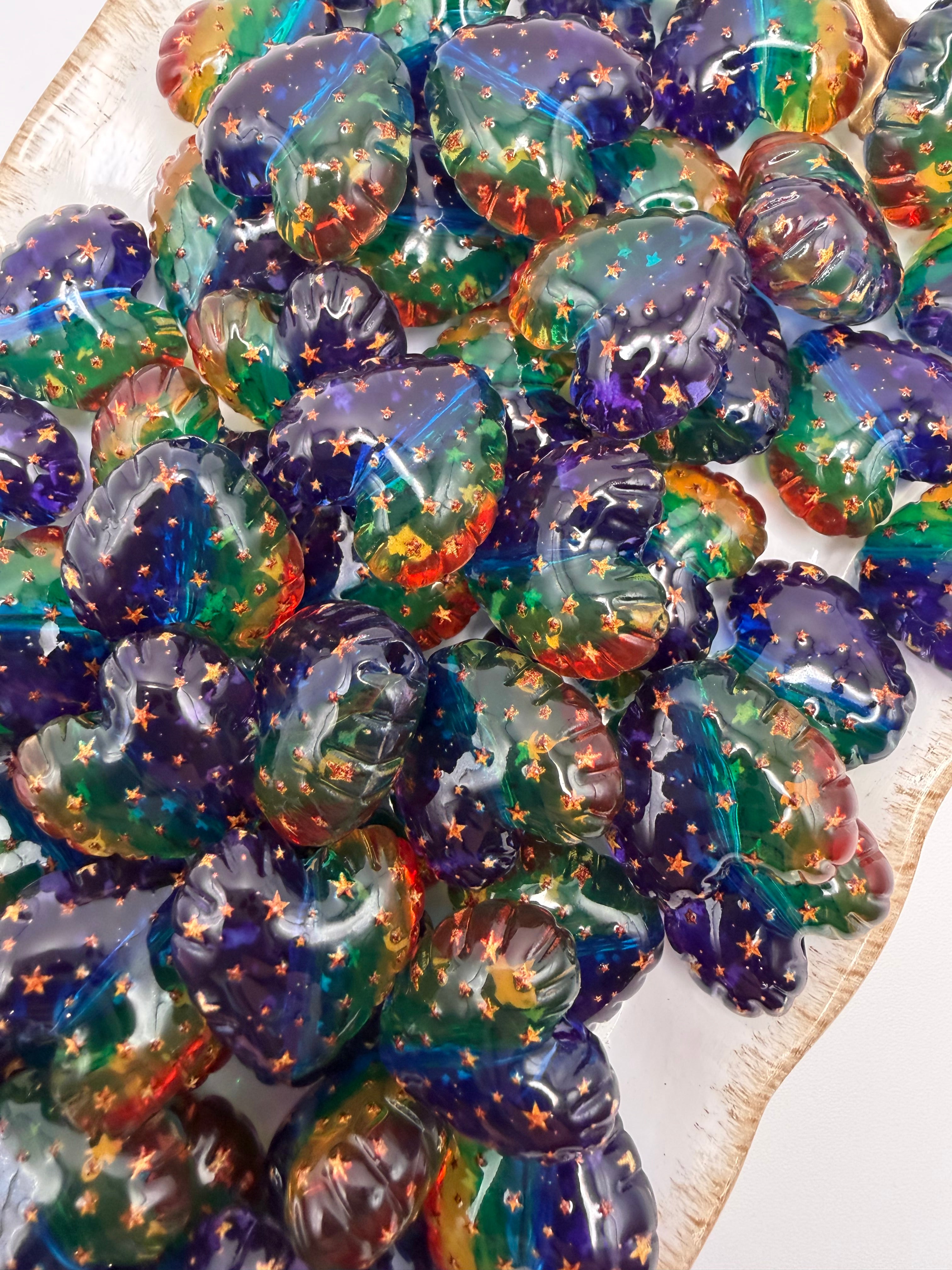 Rainbow Heart Beads