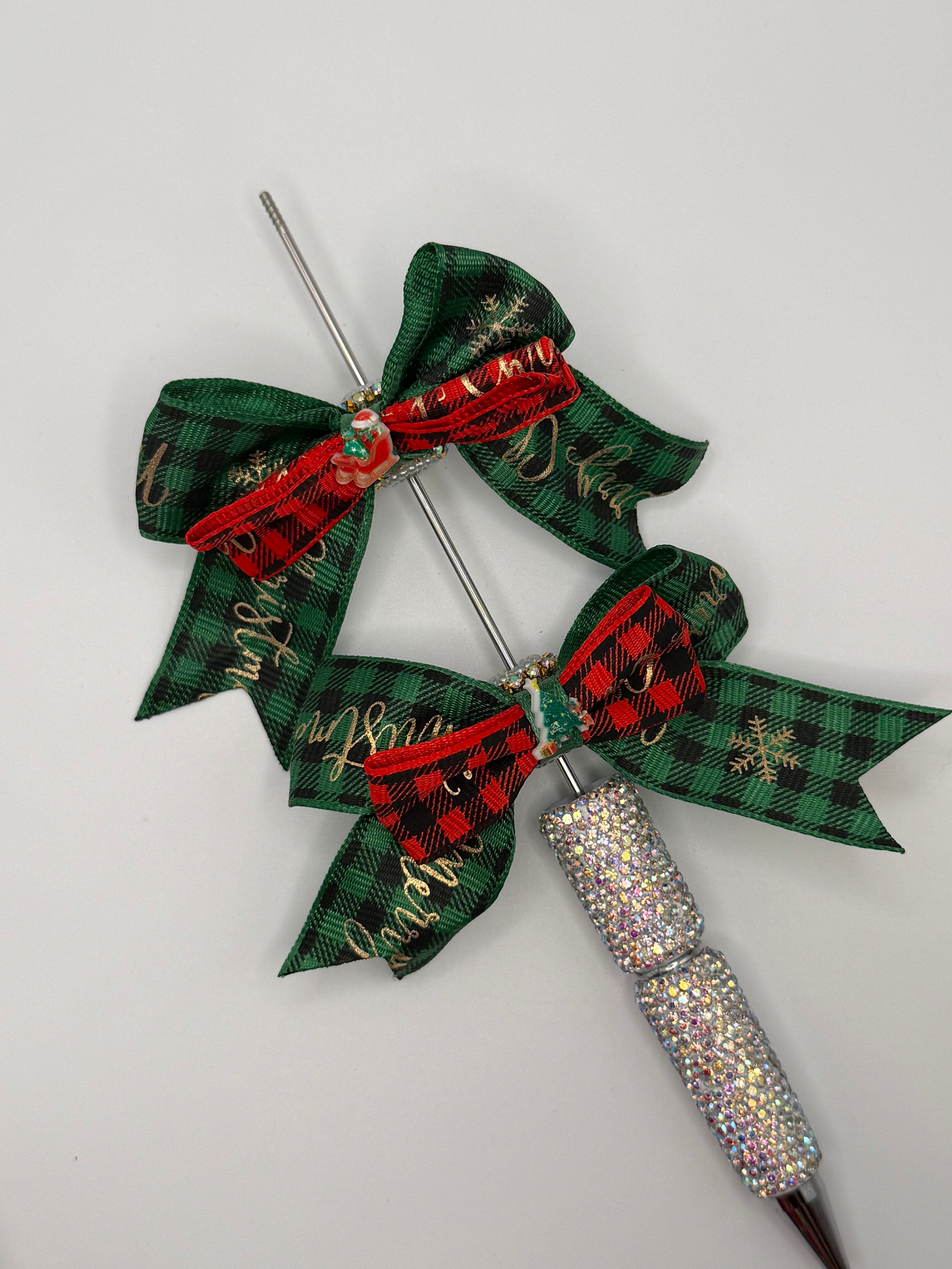 Fancy Christmas Bow Bead