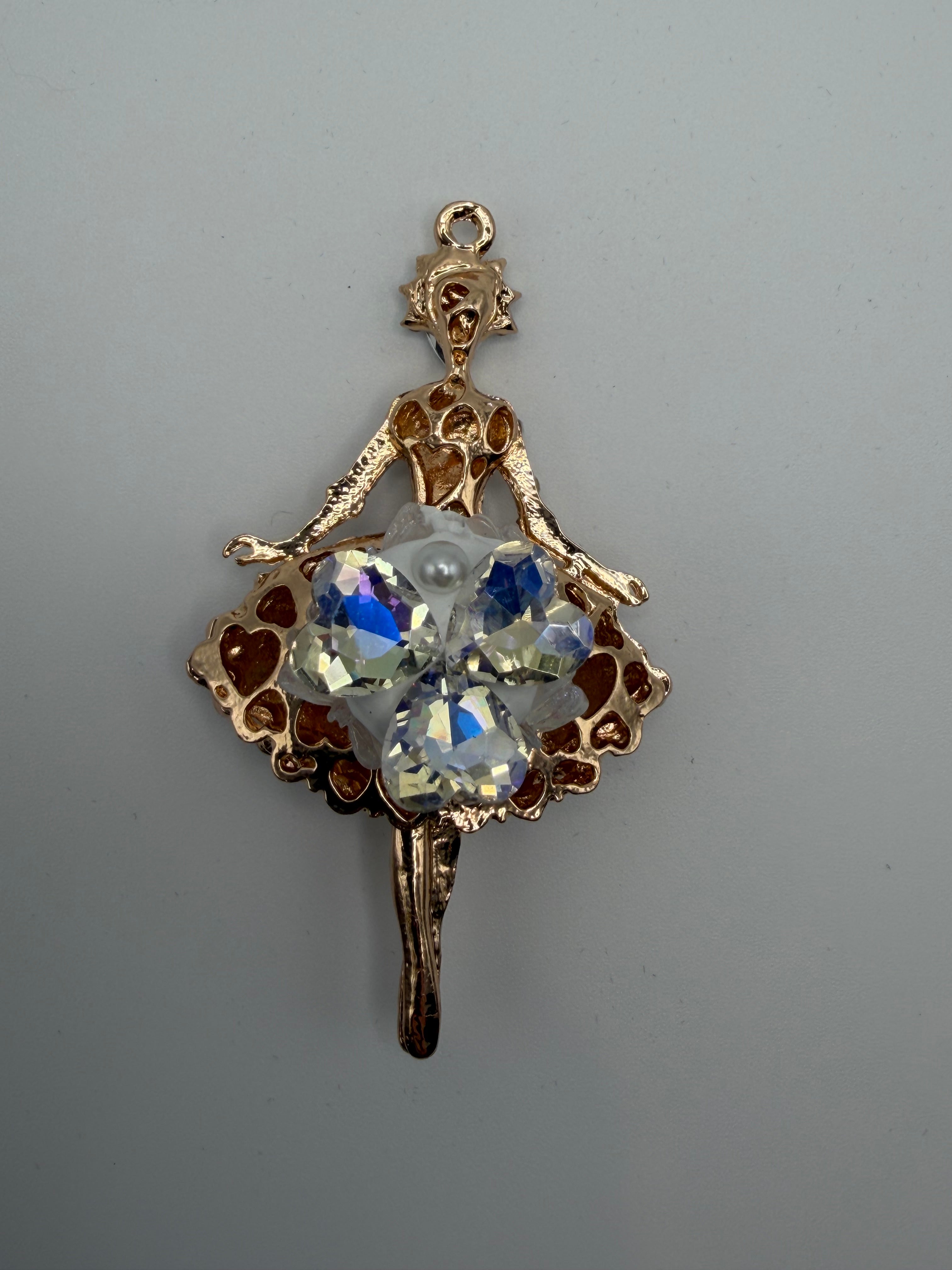 Ballerina Alloy Bead