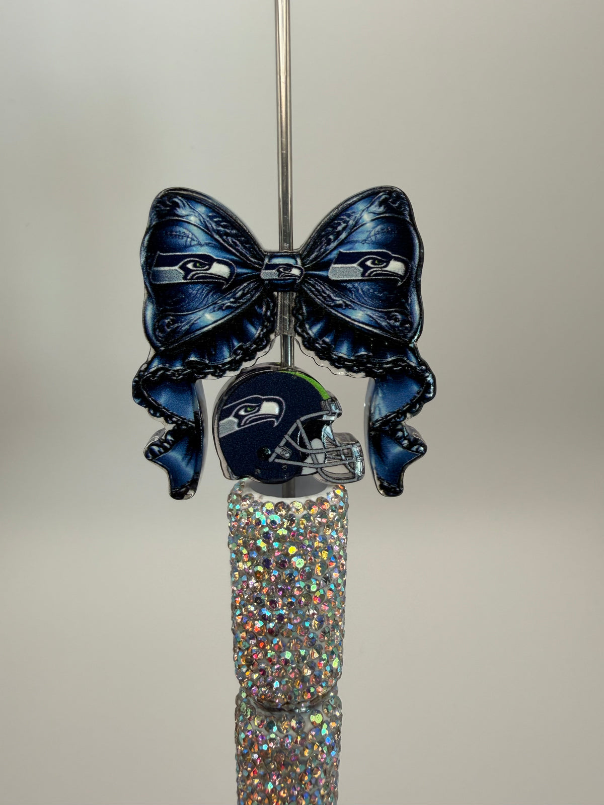 Acrylic Football Bow and Focal Set