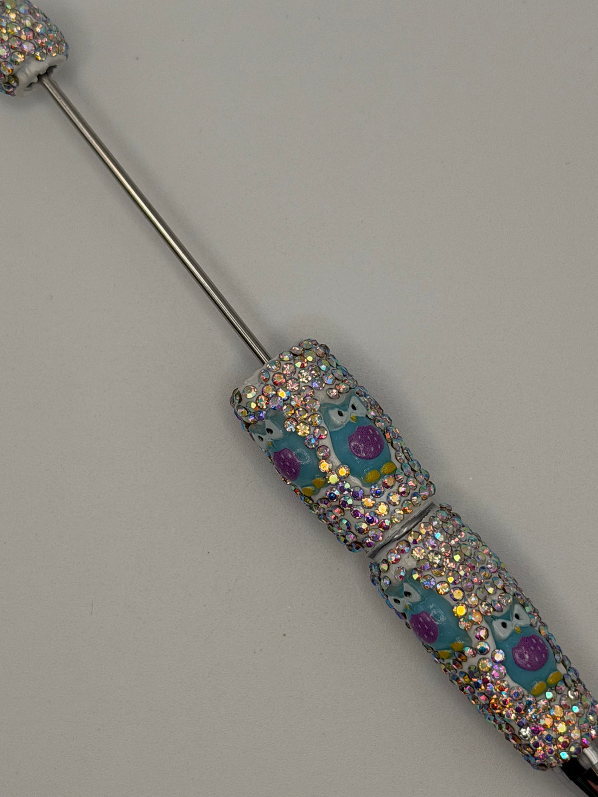 Beadable Owl Rhinestone Pen Blank