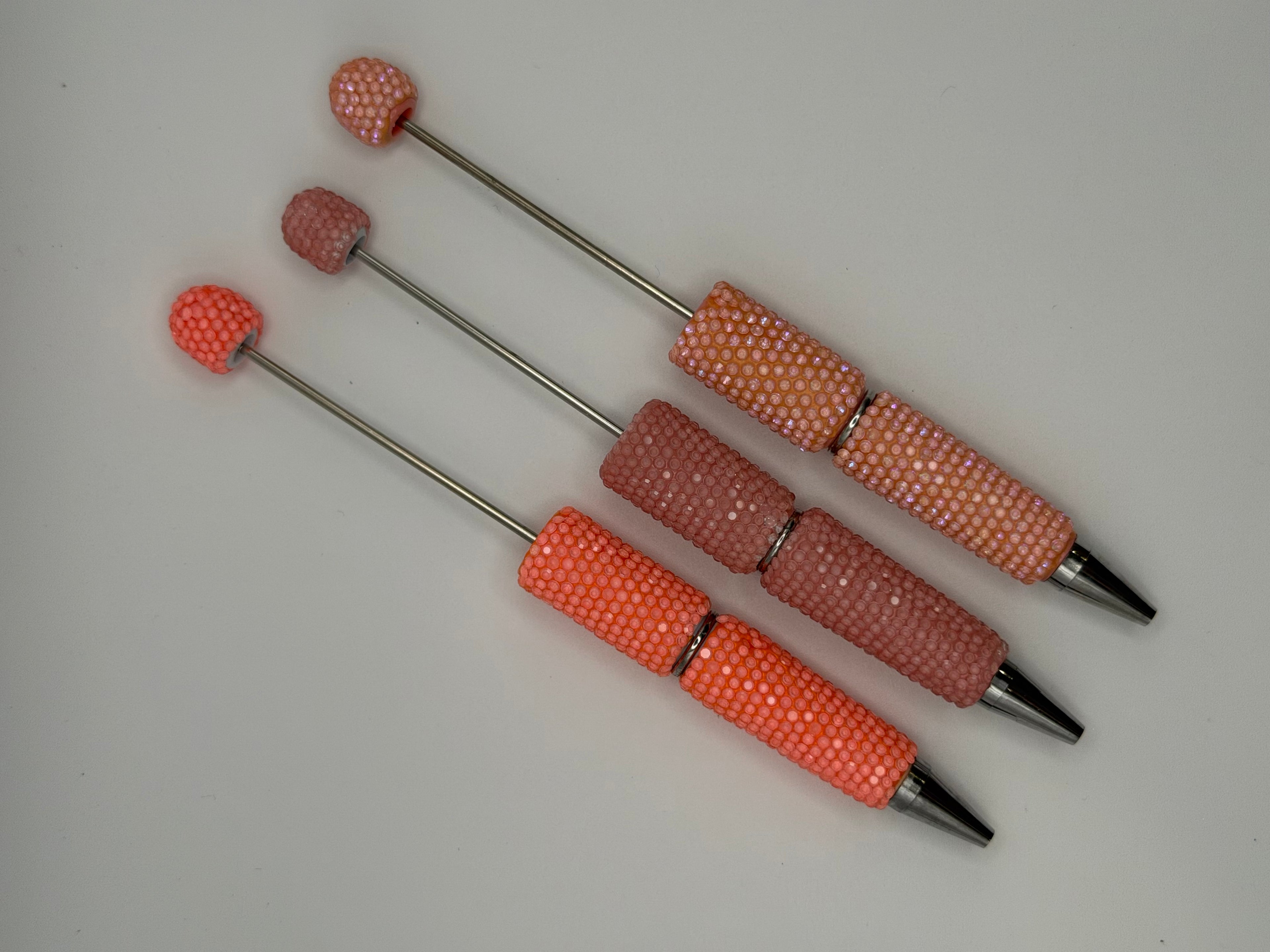 Flat Rhinestone Beadable Pen Blank