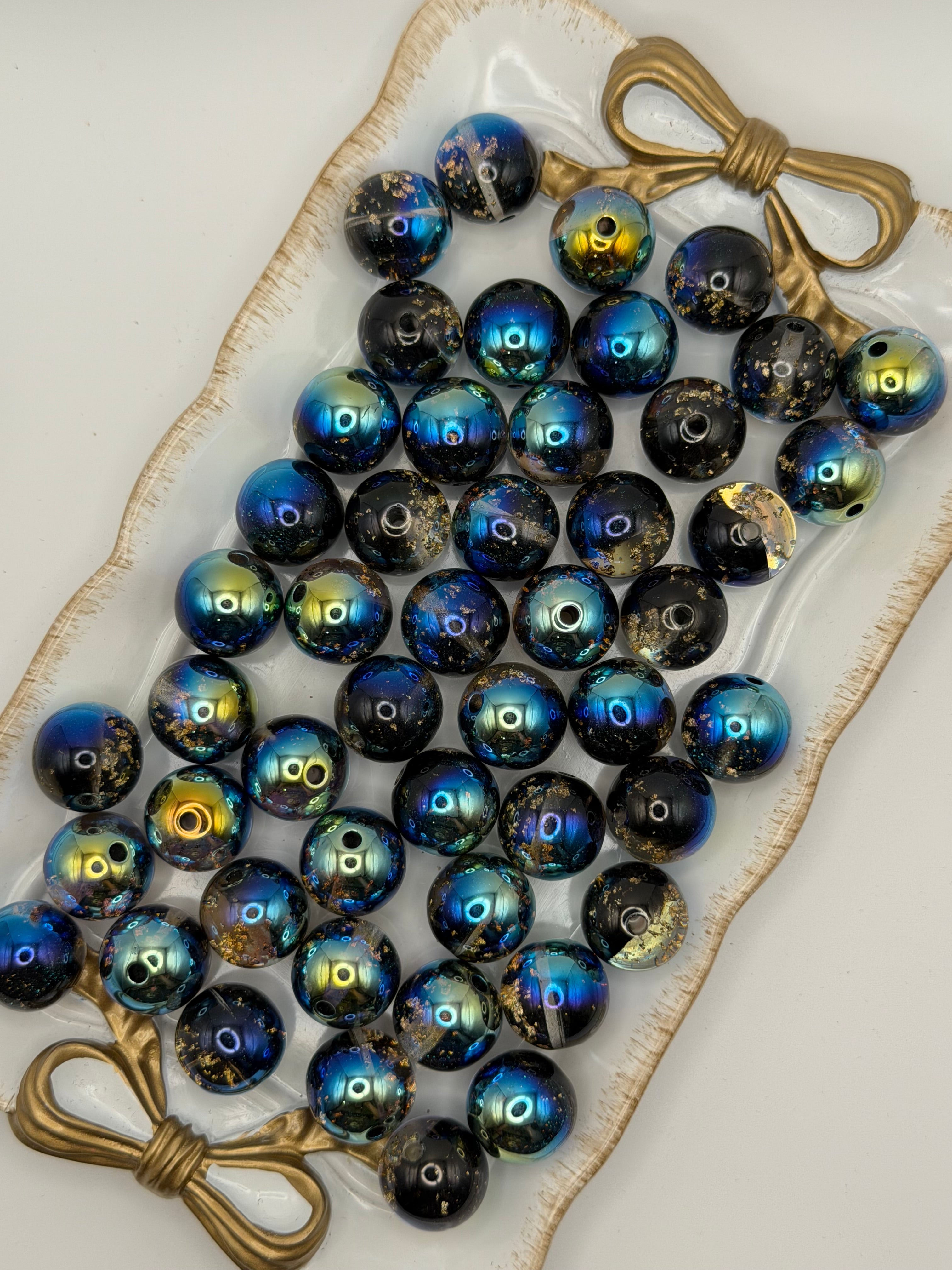 Blue Novi Glitter 16mm