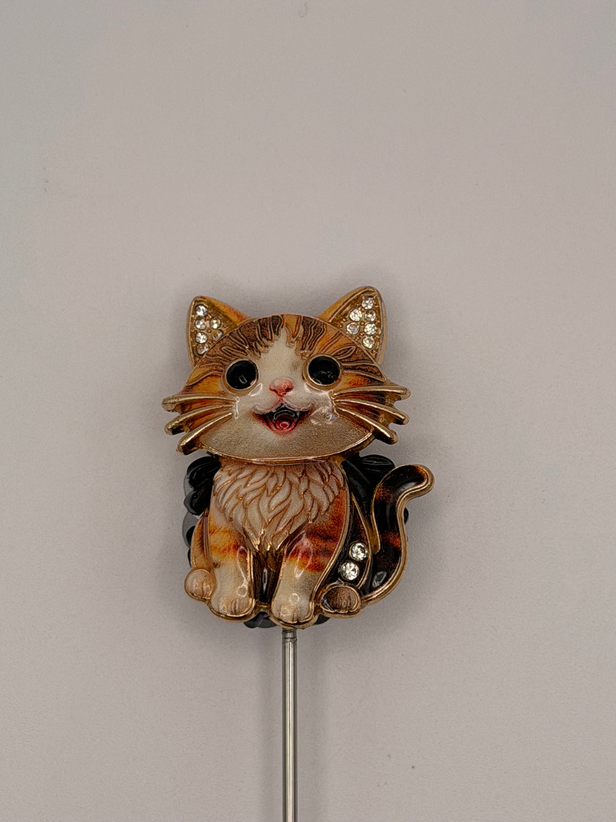 Playful Cat Alloy Beads
