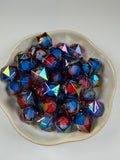 Patriotic Hexagon Beads