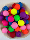 Neon Silicone Touch Acrylic Beads