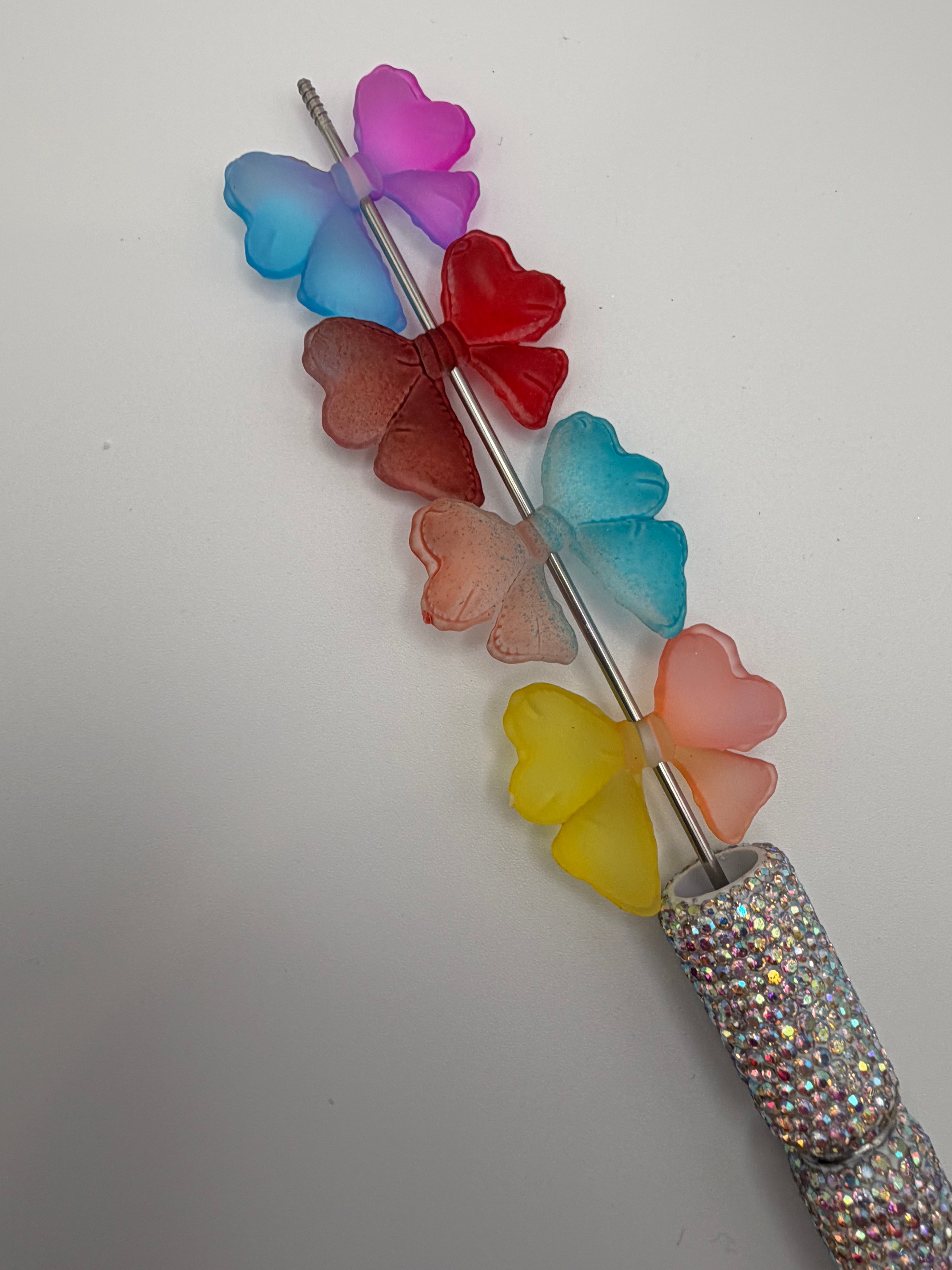 Matte Ombre Bow Beads