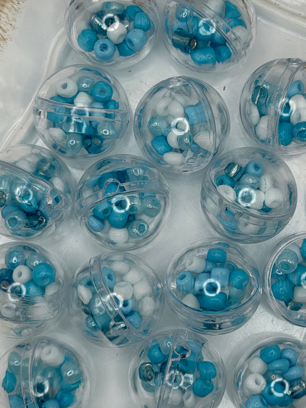 Blue Shaker Beads