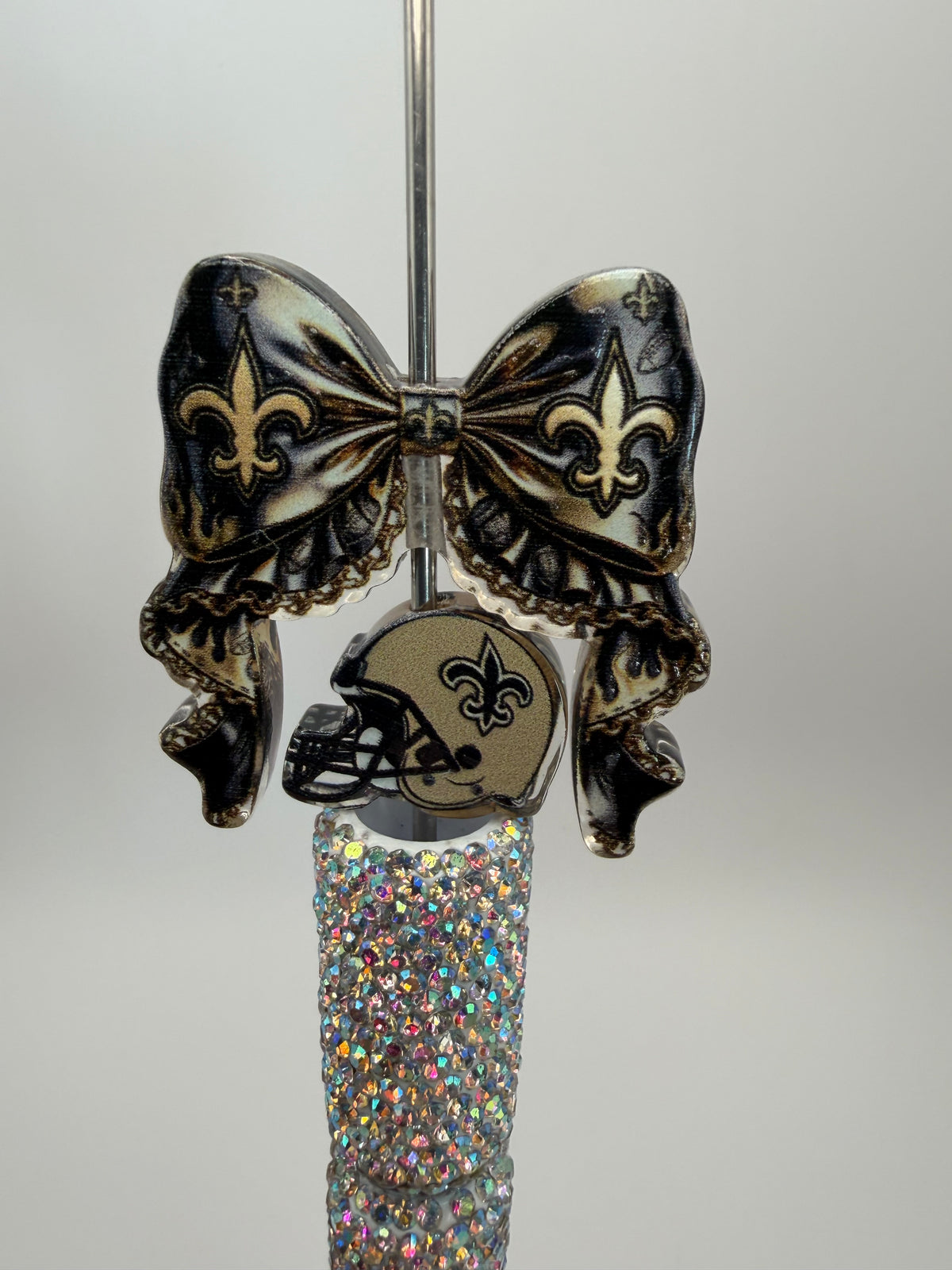 Acrylic Football Bow and Focal Set