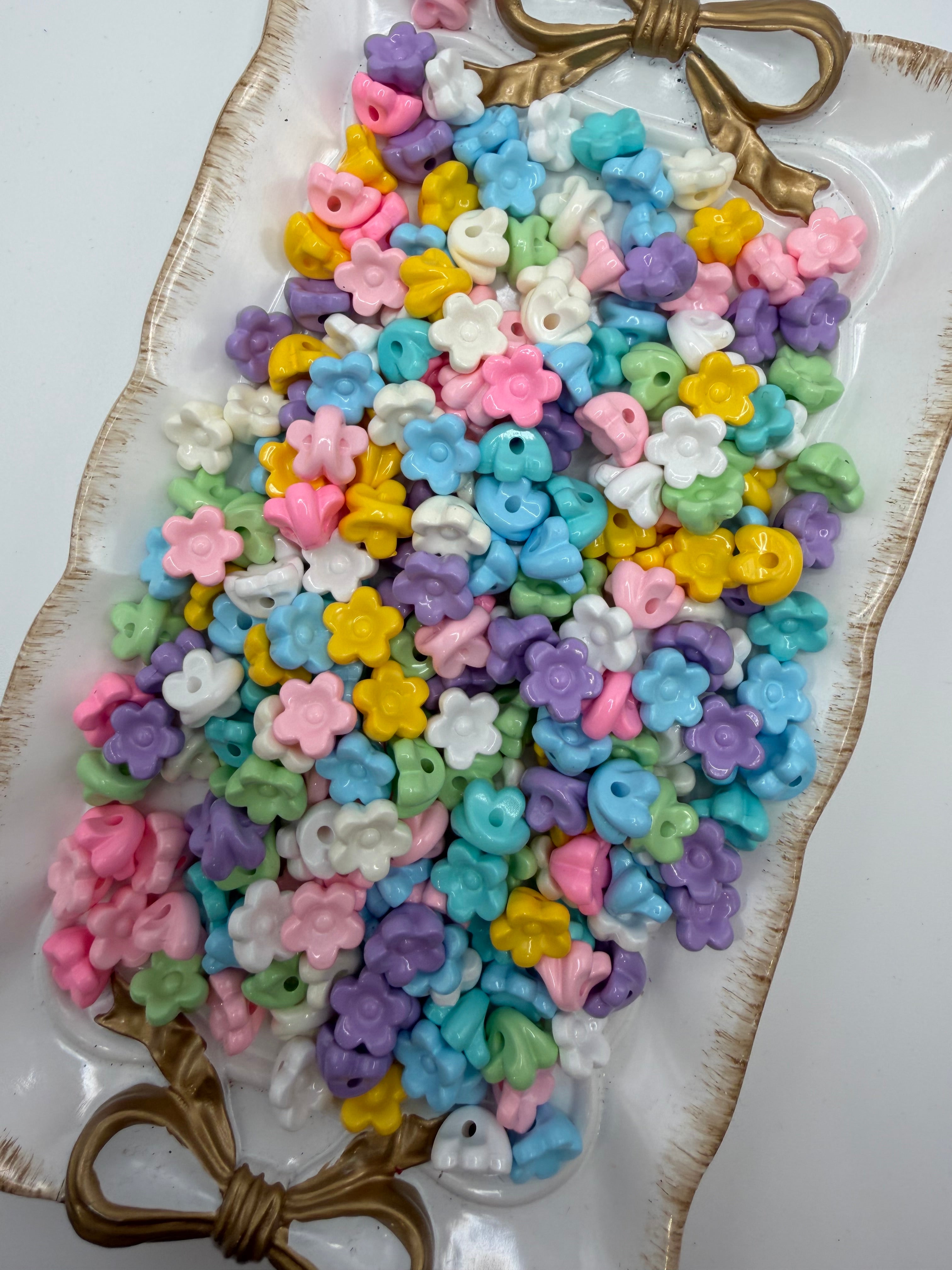 Spring Flowers (Back Loop) Beads