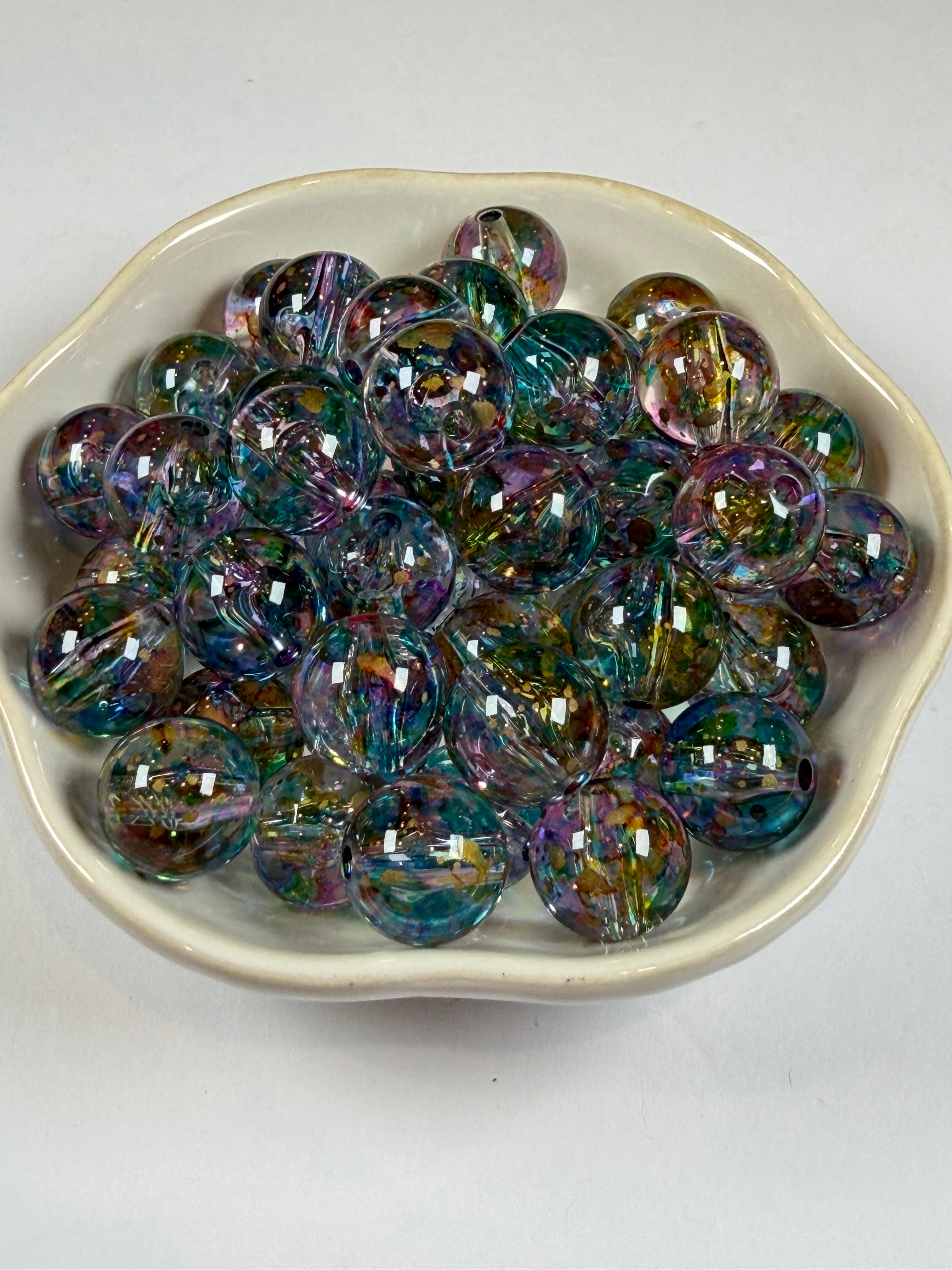 Paint Splatter Beads 16mm