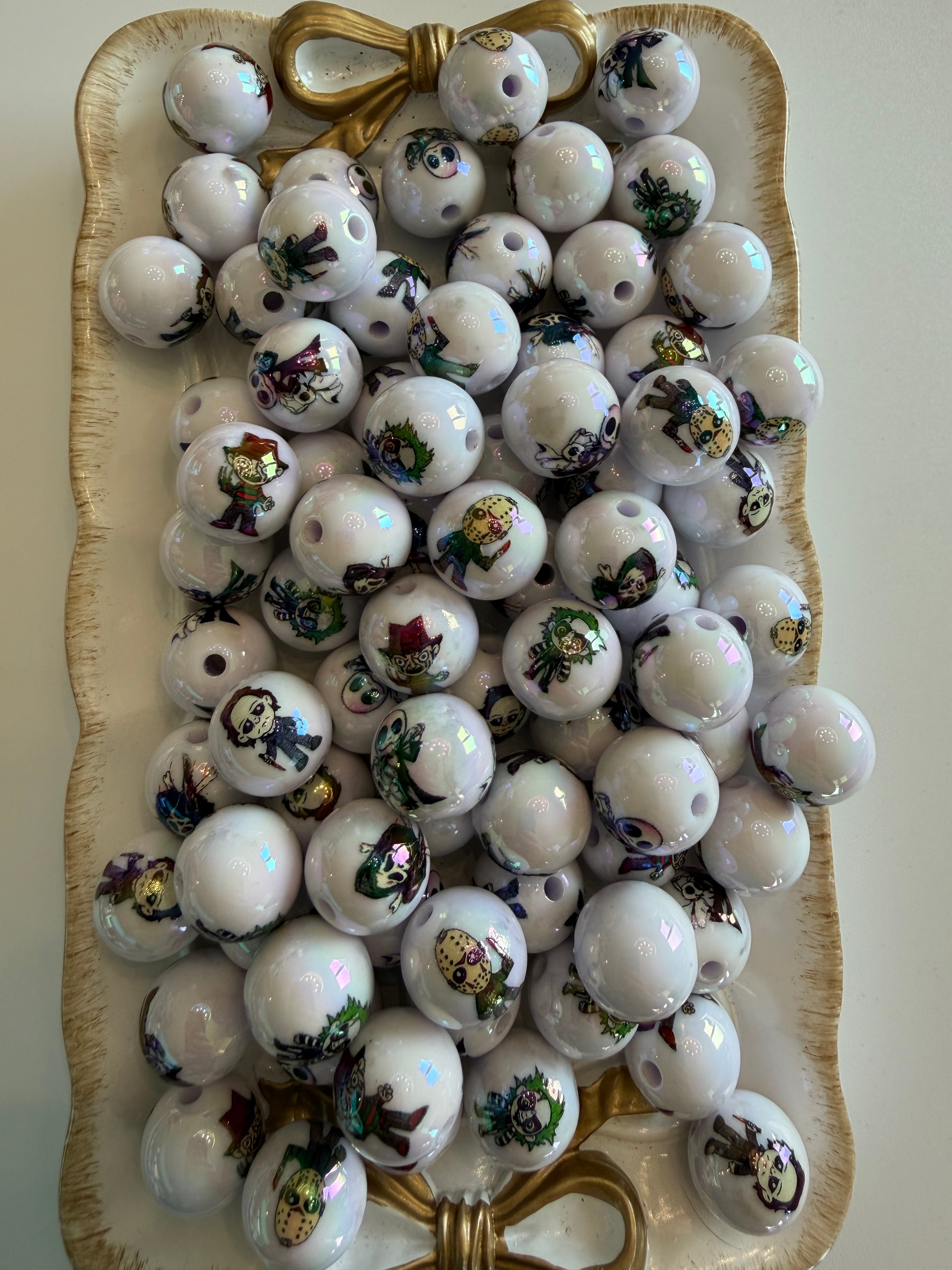 UV Horror Guys 16mm Beads