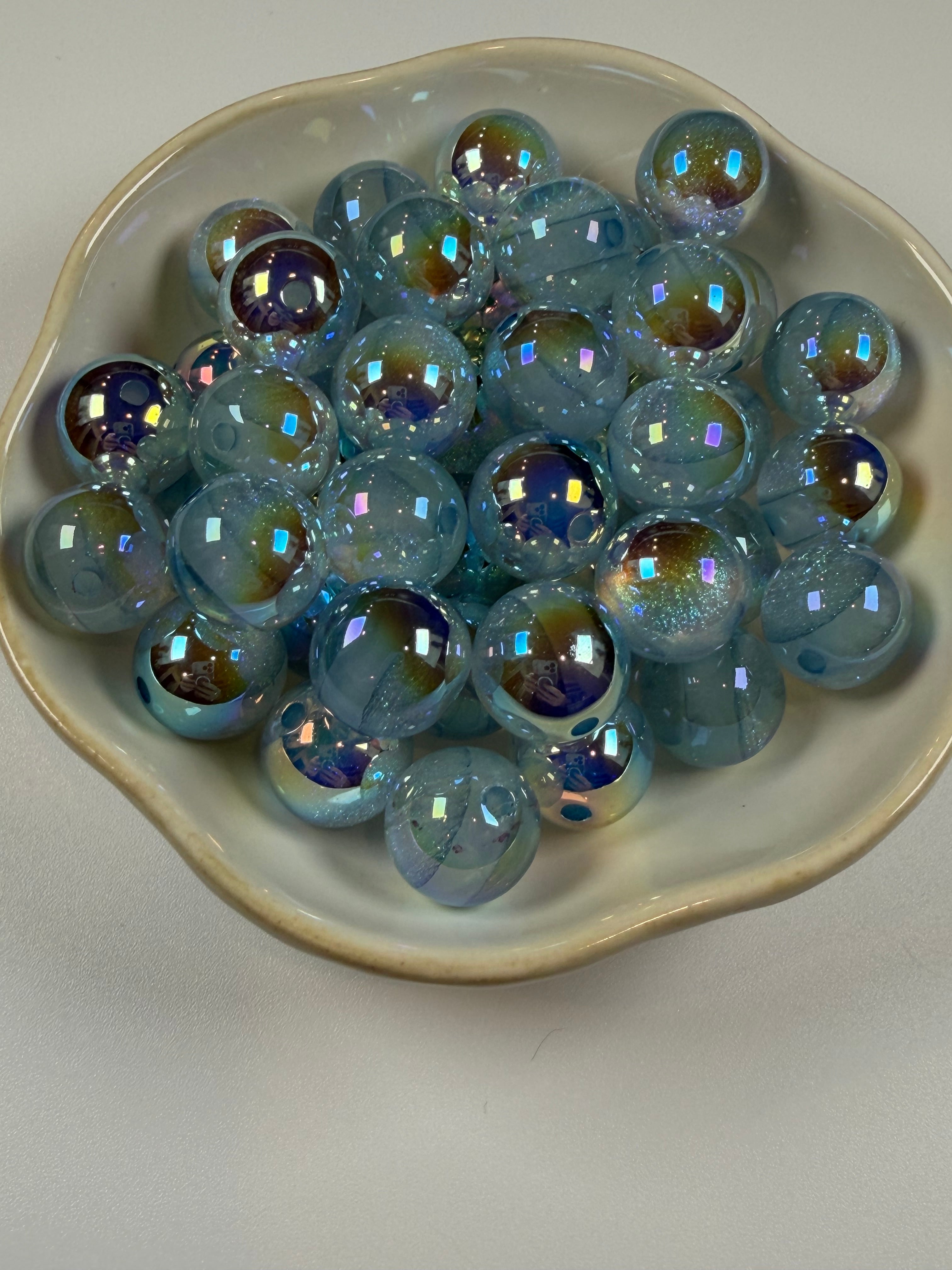 Glitter Cateye Beads