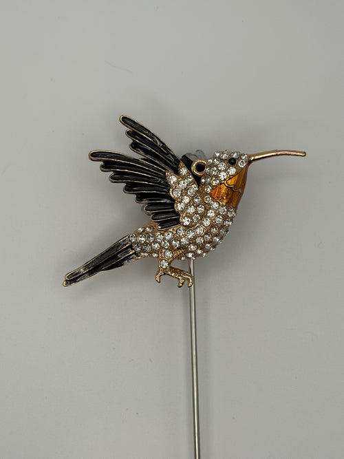 Alloy Rhinestone Hummingbird